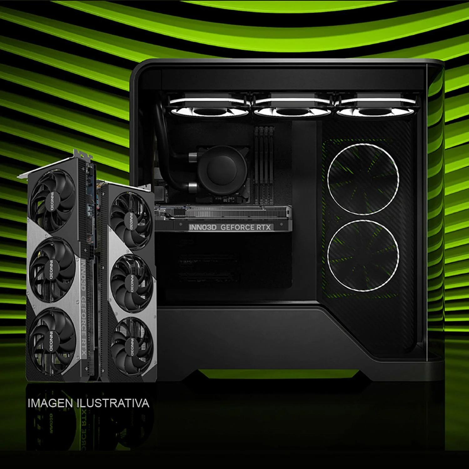 Tarjeta de Video INNO3D NVIDIA GeForce RTX Ti X3 OC 16GB GDDR7 N506T3-16D7X-191073L 3 Fan DLSS 4 PCI5060 Express 5.0 IA - Image 3