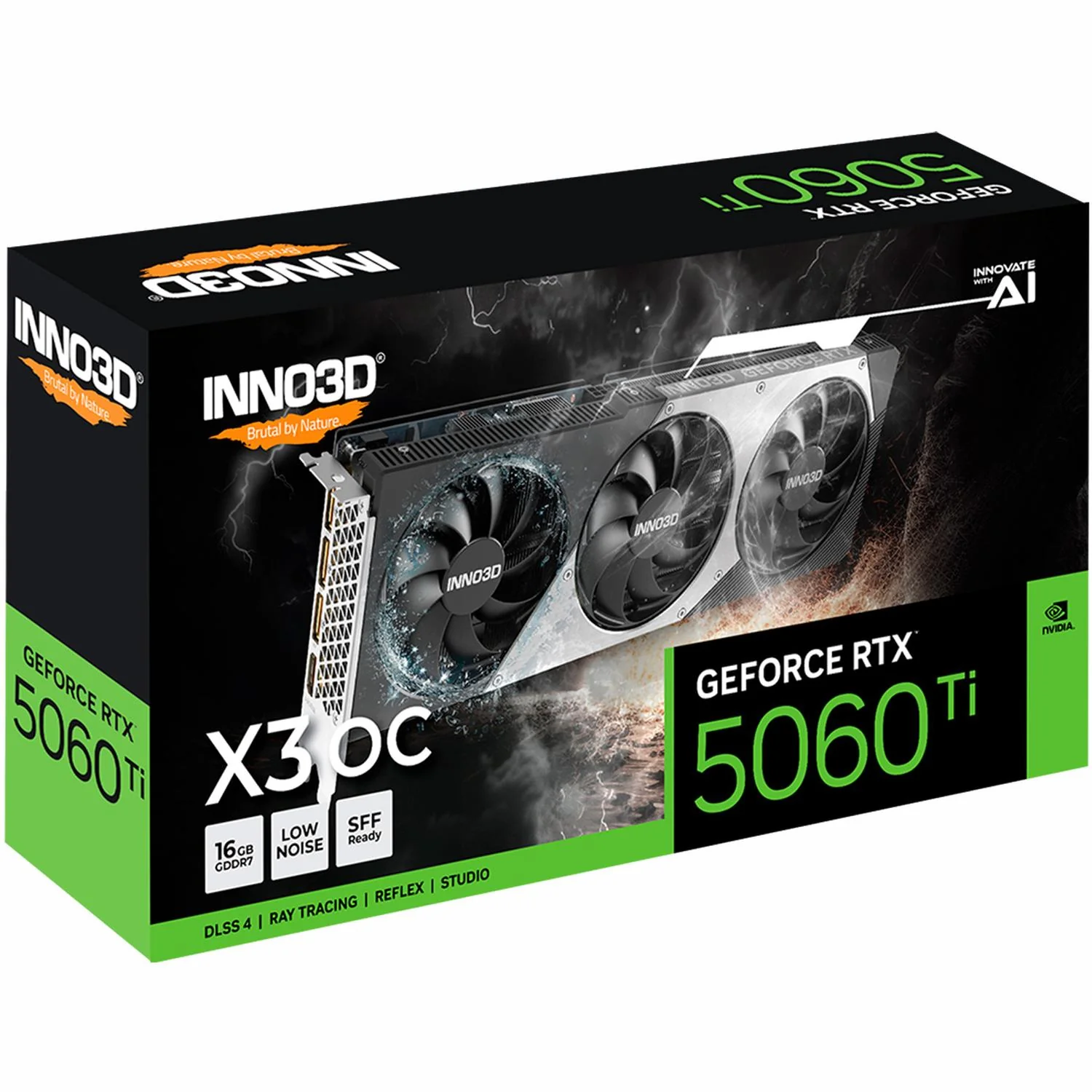 Tarjeta de Video INNO3D NVIDIA GeForce RTX Ti X3 OC 16GB GDDR7 N506T3-16D7X-191073L 3 Fan DLSS 4 PCI5060 Express 5.0 IA - Image 5