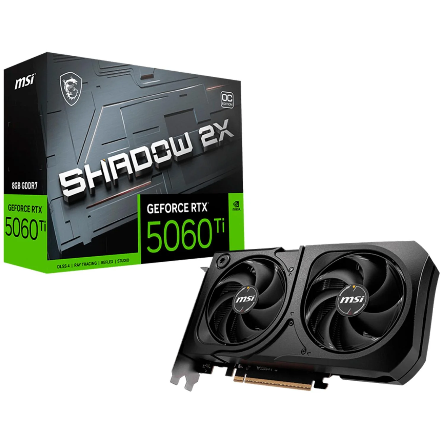 Tarjeta de Video MSI GeForce RTX 5060 Ti SHADOW 2X OC PLUS 8GB GDDR7 G506T-8S2CP - Image 5