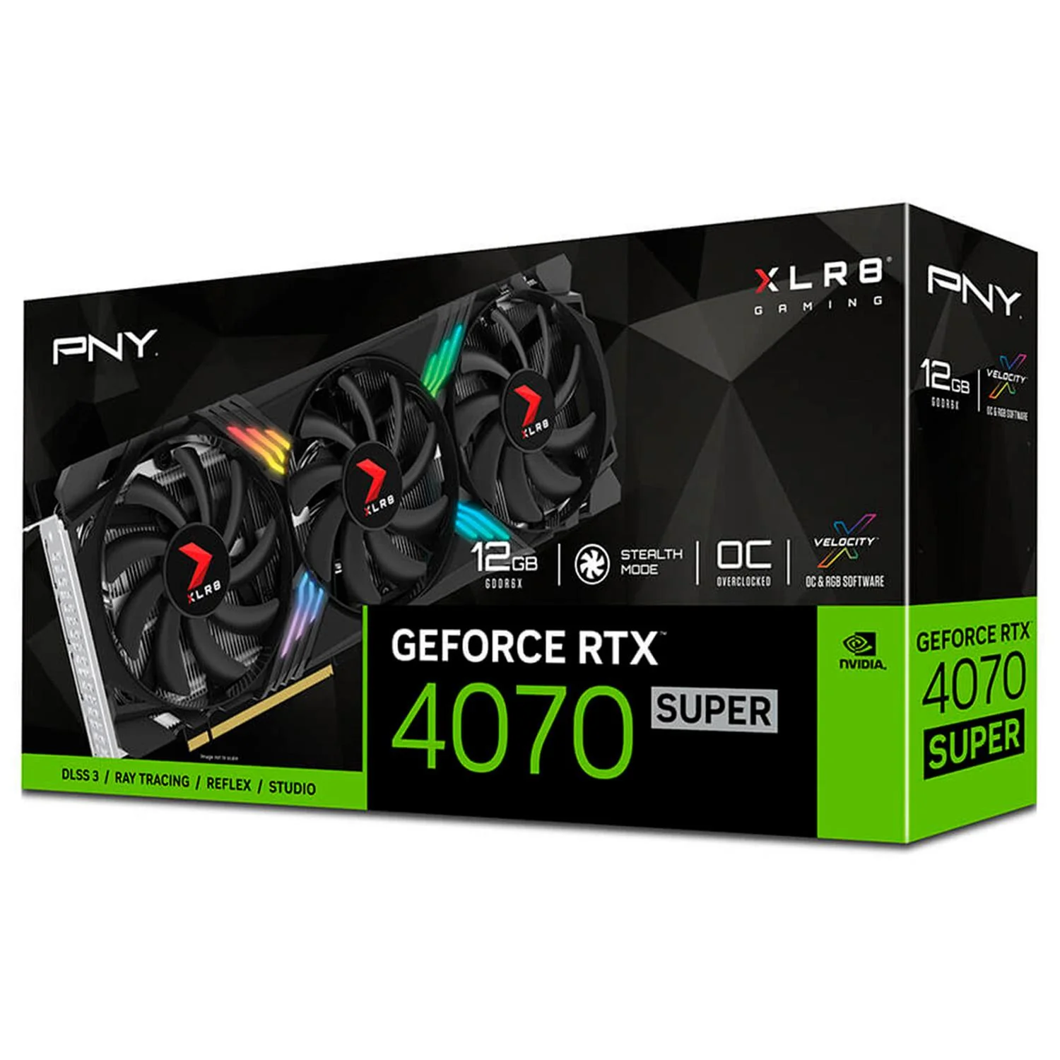 Tarjeta de Video PNY GeForce RTX 4070 Super 12GB XLR8 Gaming VERTO EPIC-X RGB GDDR6X VCG4070S12TFXXP - Image 6