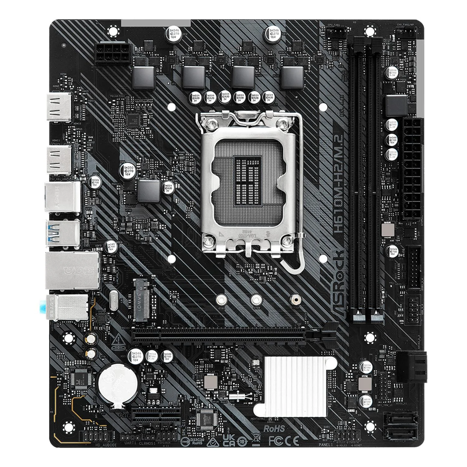 Tarjeta Madre ASROCK H610M-H2/M.2 LGA1700 2x DDR4 1x M.2 PCIe 4.0 Micro ATX - Image 4