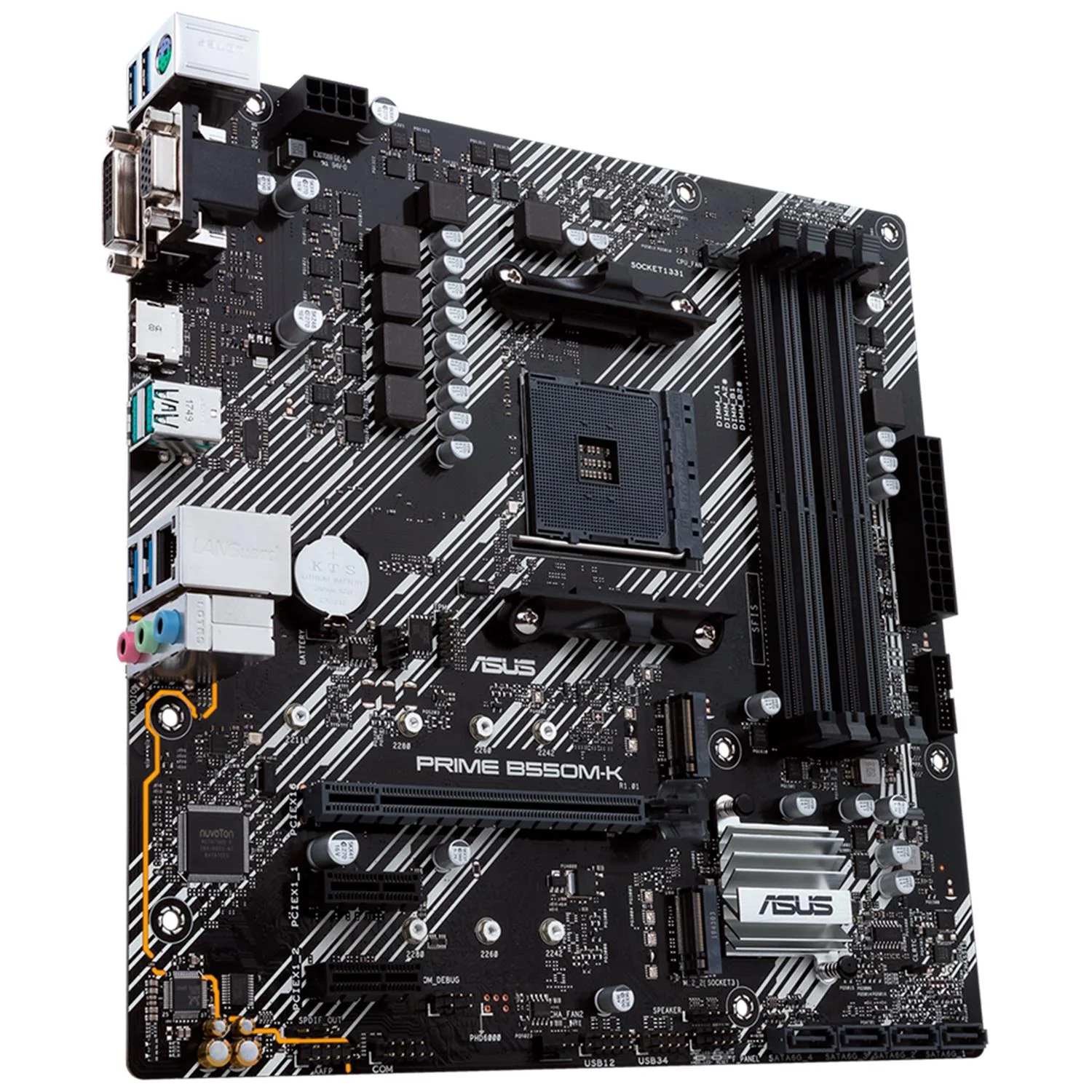 Tarjeta Madre ASUS PRIME B550M-K AM4 4x DDR4 2x M.2 PCIe 4.0 Micro ATX - Image 3