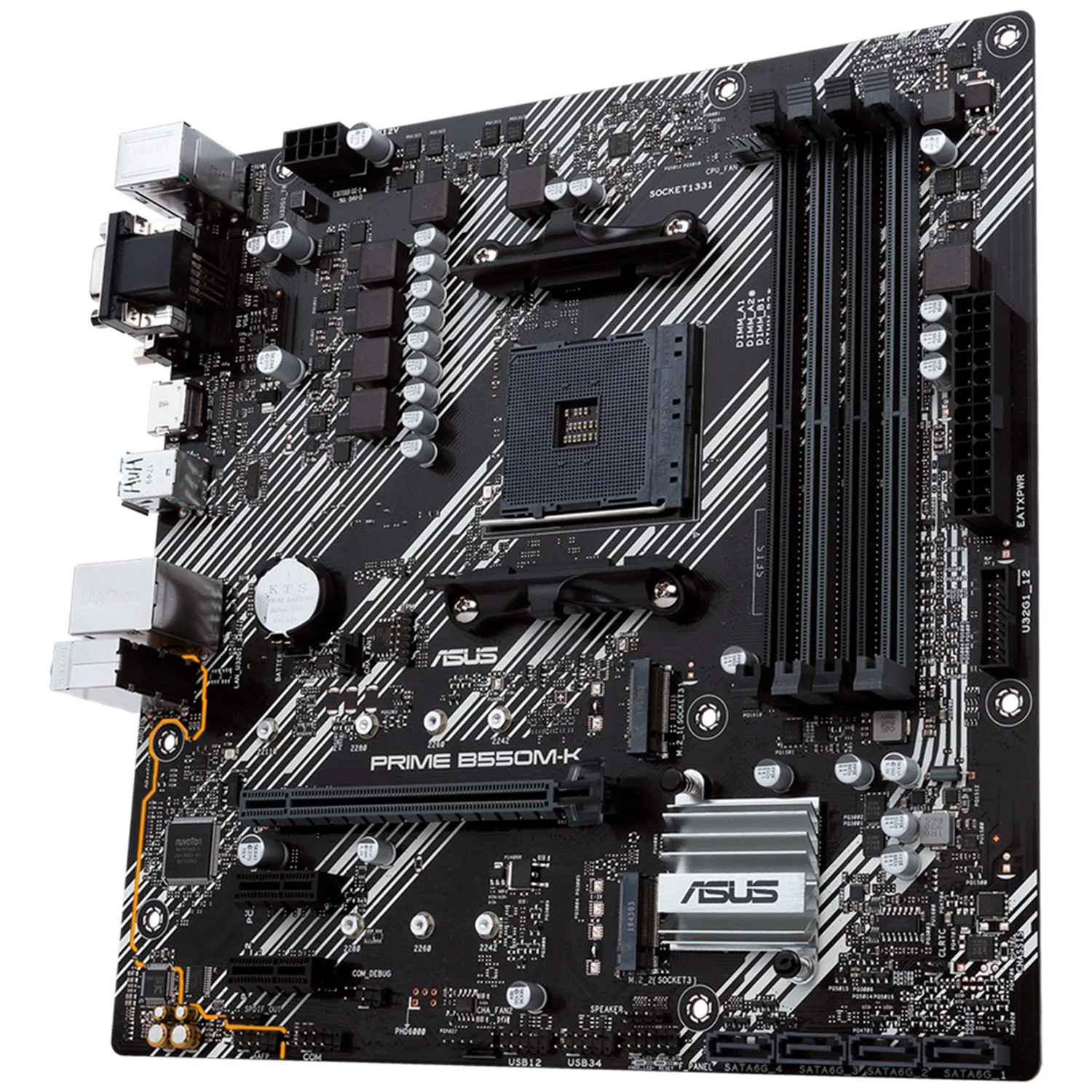 Tarjeta Madre ASUS PRIME B550M-K AM4 4x DDR4 2x M.2 PCIe 4.0 Micro ATX - Image 4