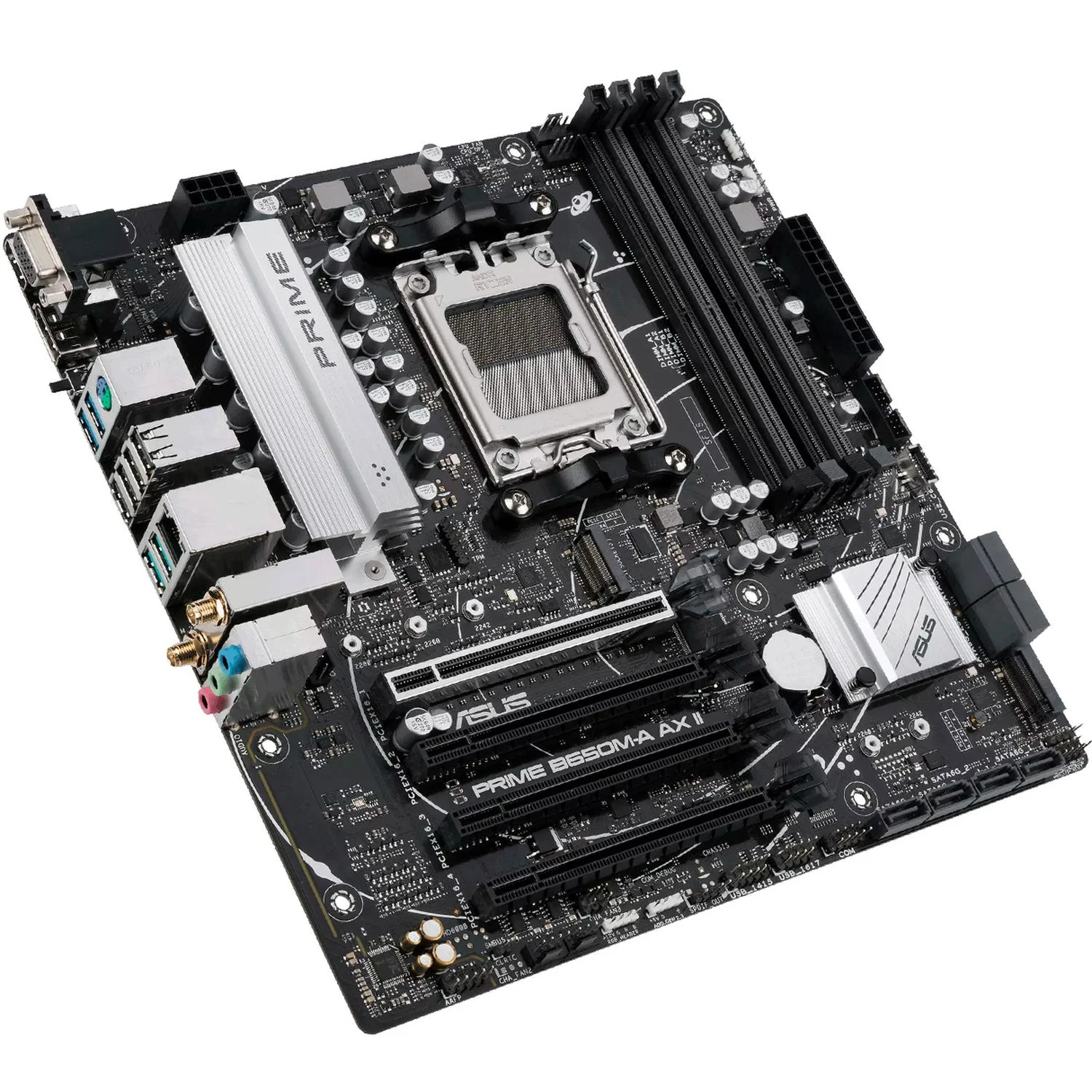 Tarjeta Madre ASUS PRIME B650M-A AX II-CSM AM5 4x DDR5 2x M.2 PCIe 5.0 USB-C WIFI 6 BT 5.2 Micro ATX - Image 4
