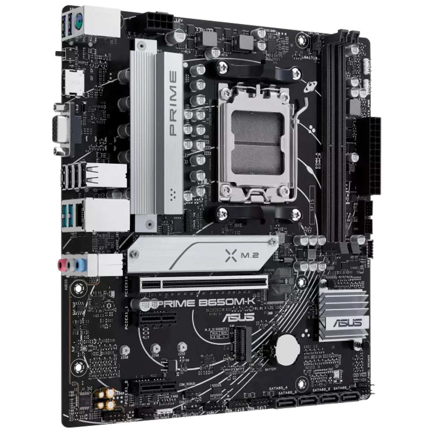 Tarjeta Madre ASUS PRIME B650M-K AM5 2x DDR5 2x M.2 PCIe 4.0 USB-C Micro ATX - Image 3