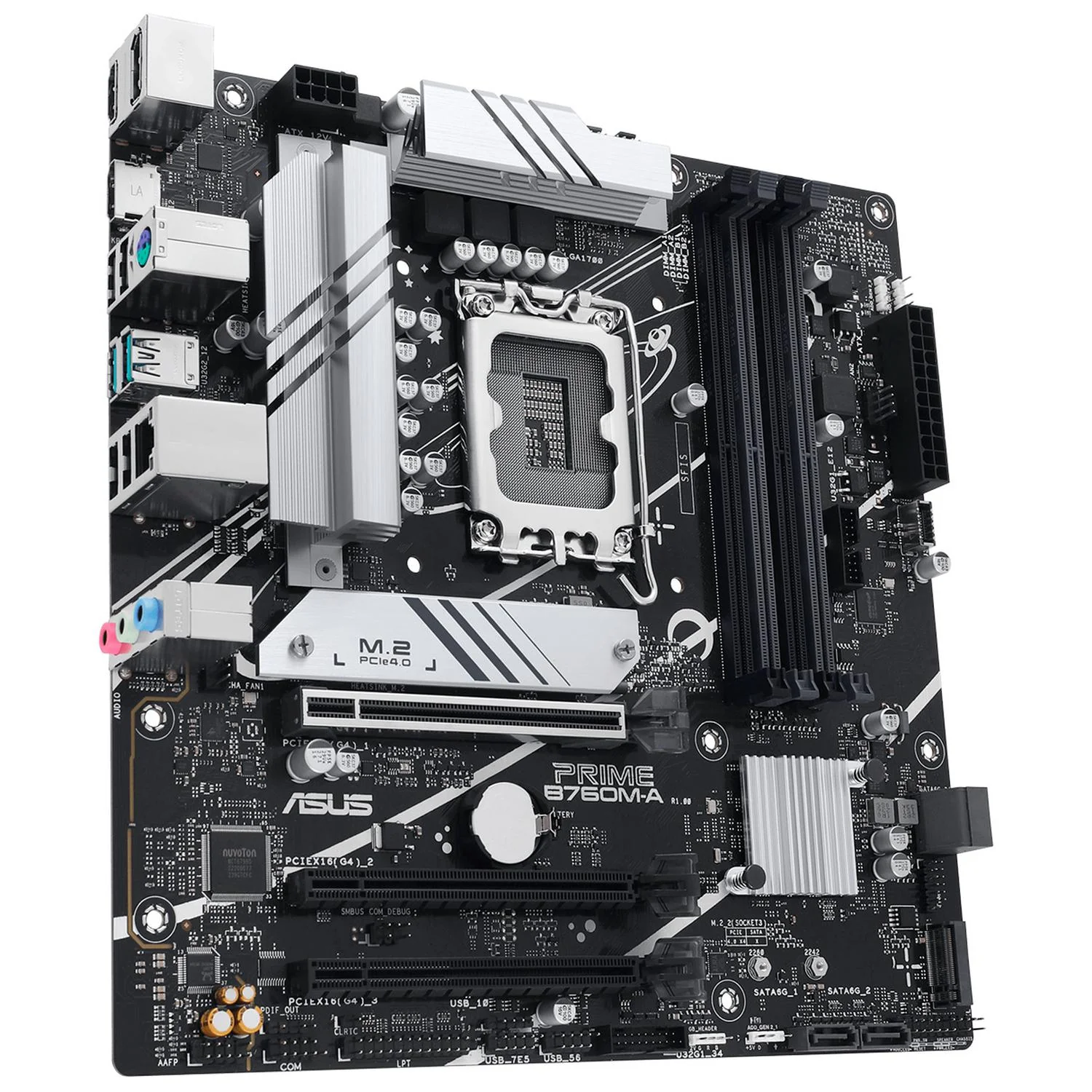 Tarjeta Madre ASUS PRIME B760M-A-CSM LGA 1700 4x DDR5 2x M.2 PCIe 4.0 USB-C Micro ATX - Image 4