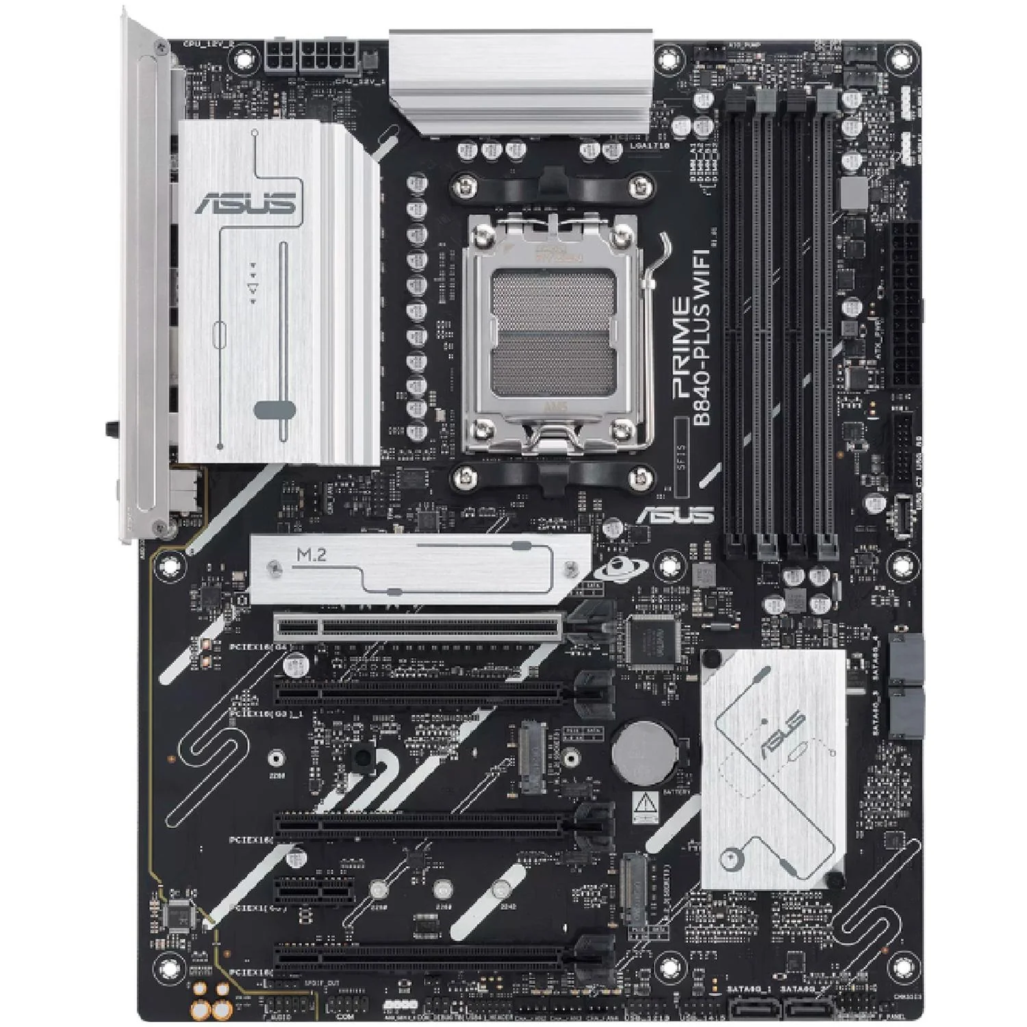 Tarjeta Madre ASUS PRIME B840-PLUS WIFI AM5 4x DDR5 3x M.2 PCIe 4.0 USB-C WIFI 6E BT 5.3 ATX - Image 2