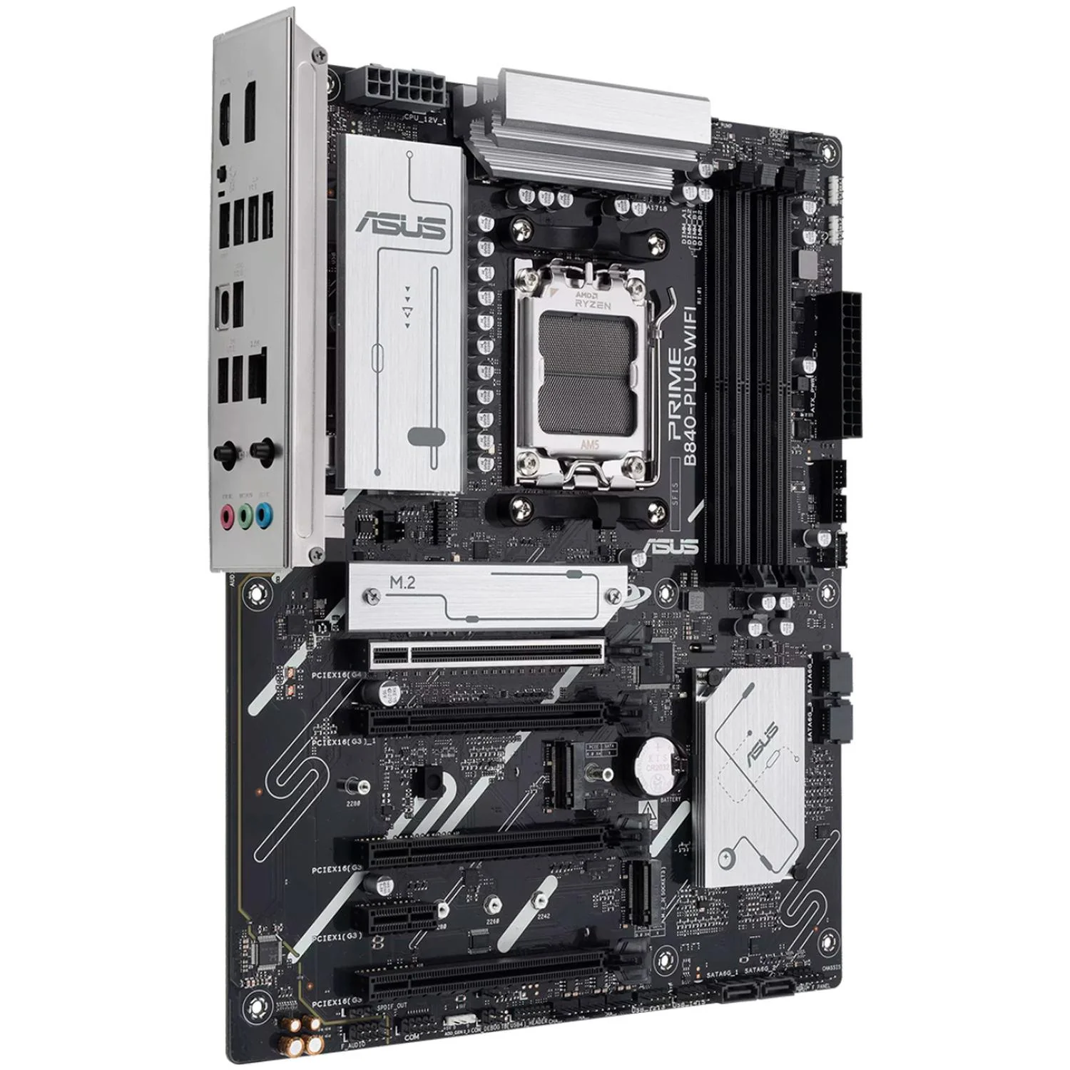 Tarjeta Madre ASUS PRIME B840-PLUS WIFI AM5 4x DDR5 3x M.2 PCIe 4.0 USB-C WIFI 6E BT 5.3 ATX - Image 3