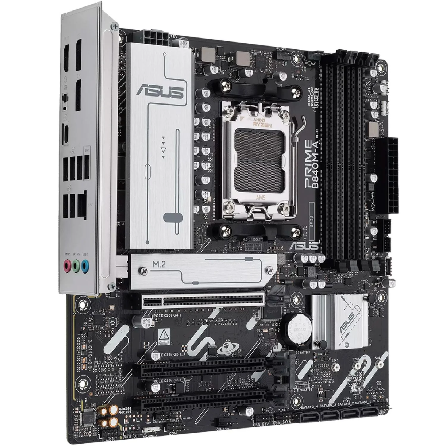 Tarjeta Madre ASUS PRIME B840M-A AM5 4x DDR5 3x M.2 PCIe 4.0 USB-C Micro ATX - Image 3