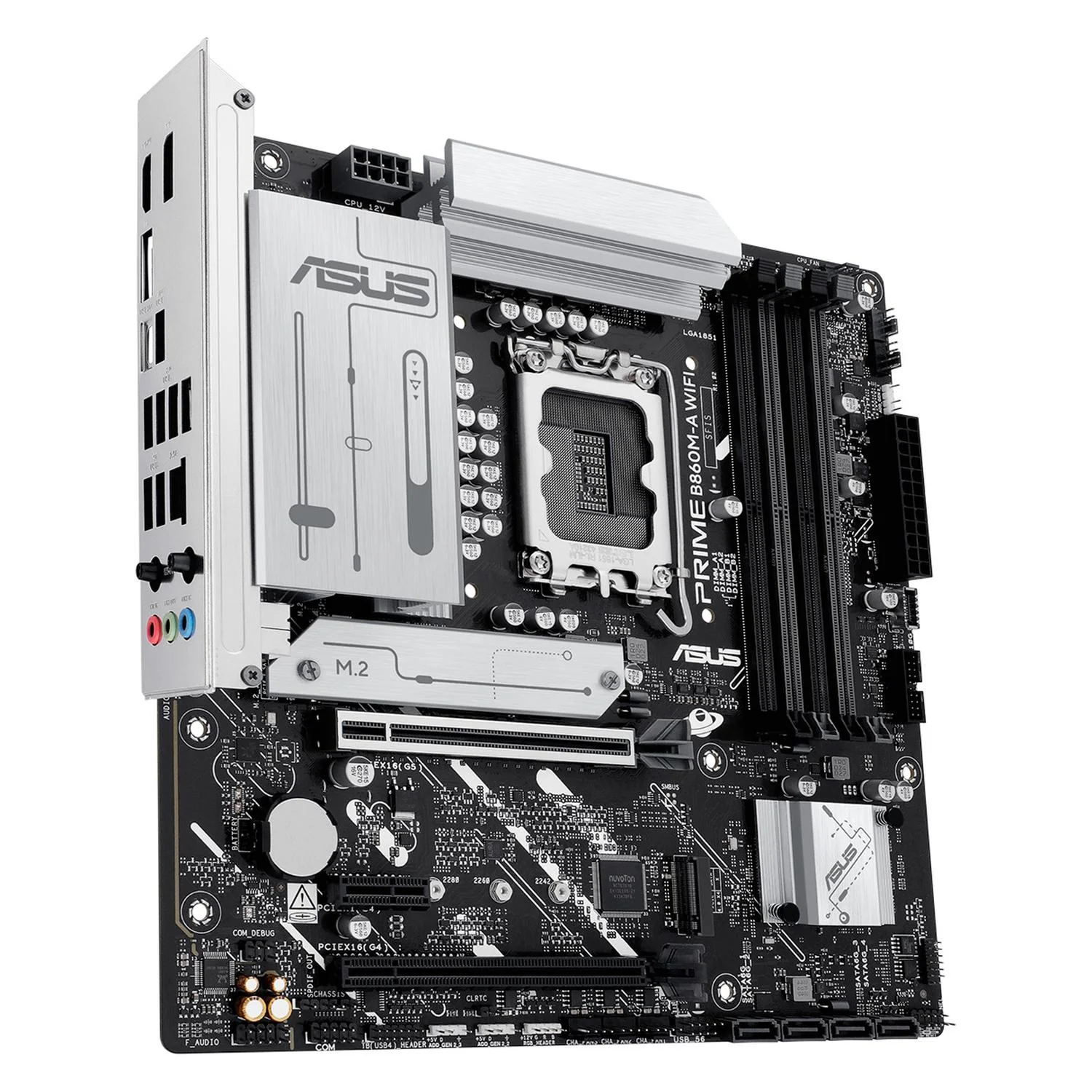 Tarjeta Madre ASUS PRIME B860M-A WIFI-CSM LGA 1851 4x DDR5 2x M.2 PCIe 5.0 USB-C Wi-Fi 6E BT 5.3 Micro ATX - Image 4