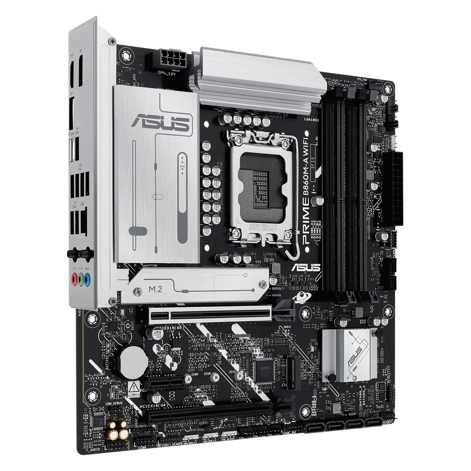 Tarjeta Madre ASUS PRIME B860M-A WIFI LGA 1851 4x DDR5 2x M.2 PCIe 5.0 USB-C WIFI 6E BT 5.3 Micro AT - Image 3