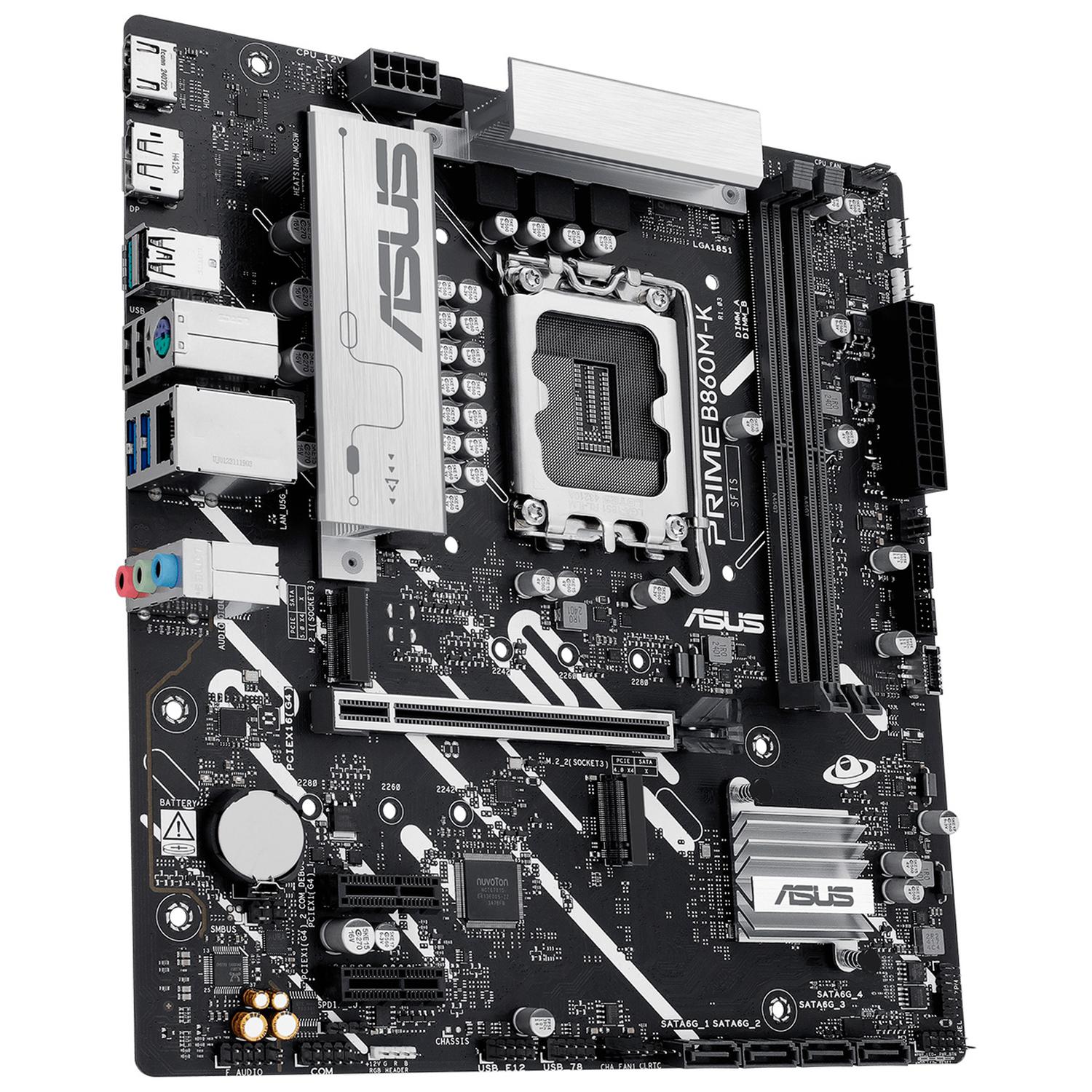 Tarjeta Madre ASUS PRIME B860M-K LGA 1851 2x DDR5 2x M.2 PCIe 4.0 USB-C Micro ATX - Image 3