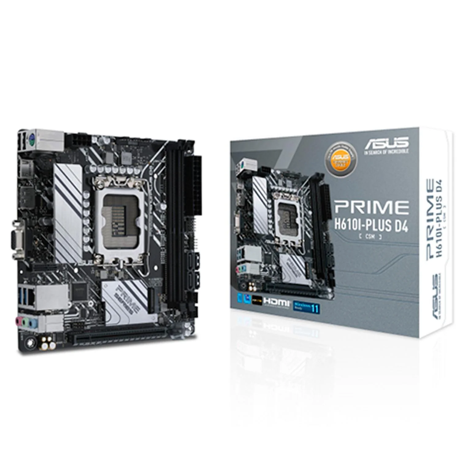 Tarjeta Madre ASUS PRIME H610I-PLUS D4-CSM 1700 2x DDR4 1x M.2 PCIe 4.0 Mini ITX - Image 2