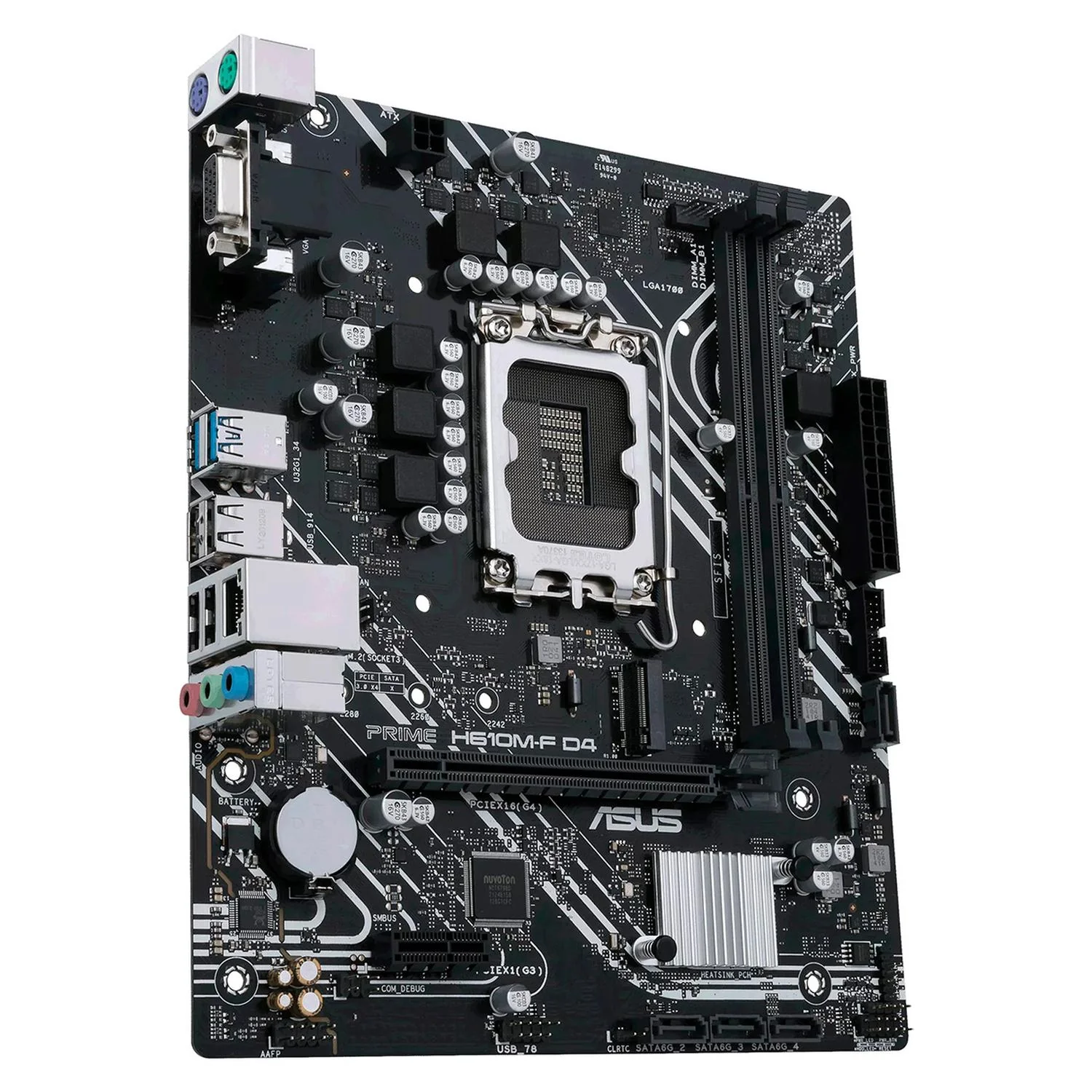 Tarjeta Madre ASUS PRIME H610M-F D4 R2.0 LGA 1700 2x DDR4 1x M.2 PCIe 4.0 Micro ATX - Image 3