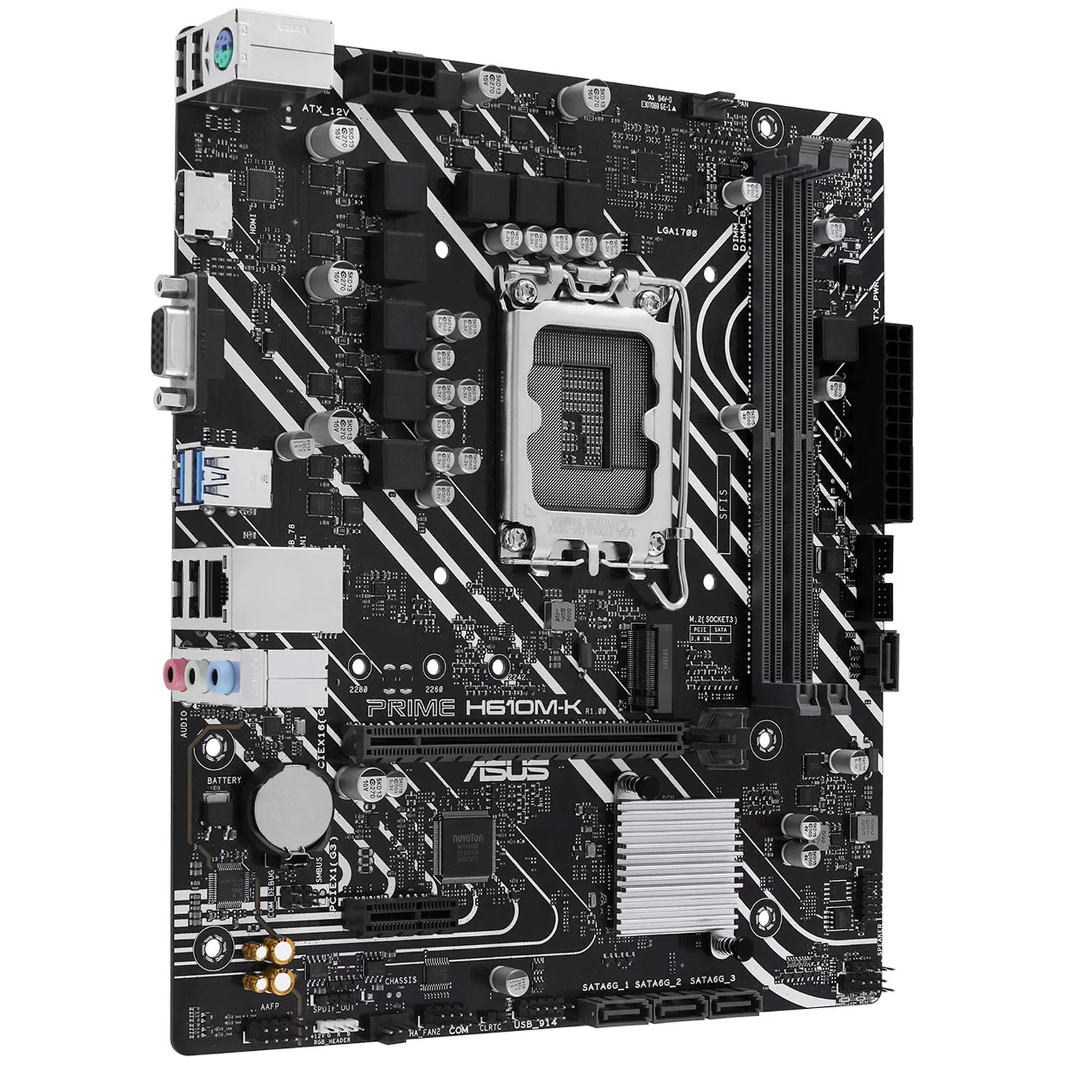 Tarjeta Madre ASUS PRIME H610M-K LGA 1700 2x DDR5 1x M.2 PCIe 4.0 Micro ATX - Image 3