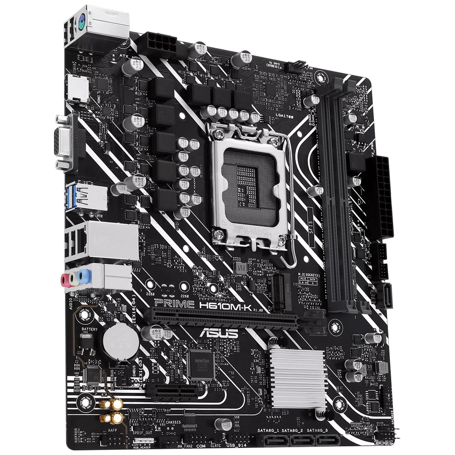 Tarjeta Madre ASUS PRIME H610M-K LGA 1700 2x DDR5 1x M.2 PCIe 4.0 Micro ATX - Image 5