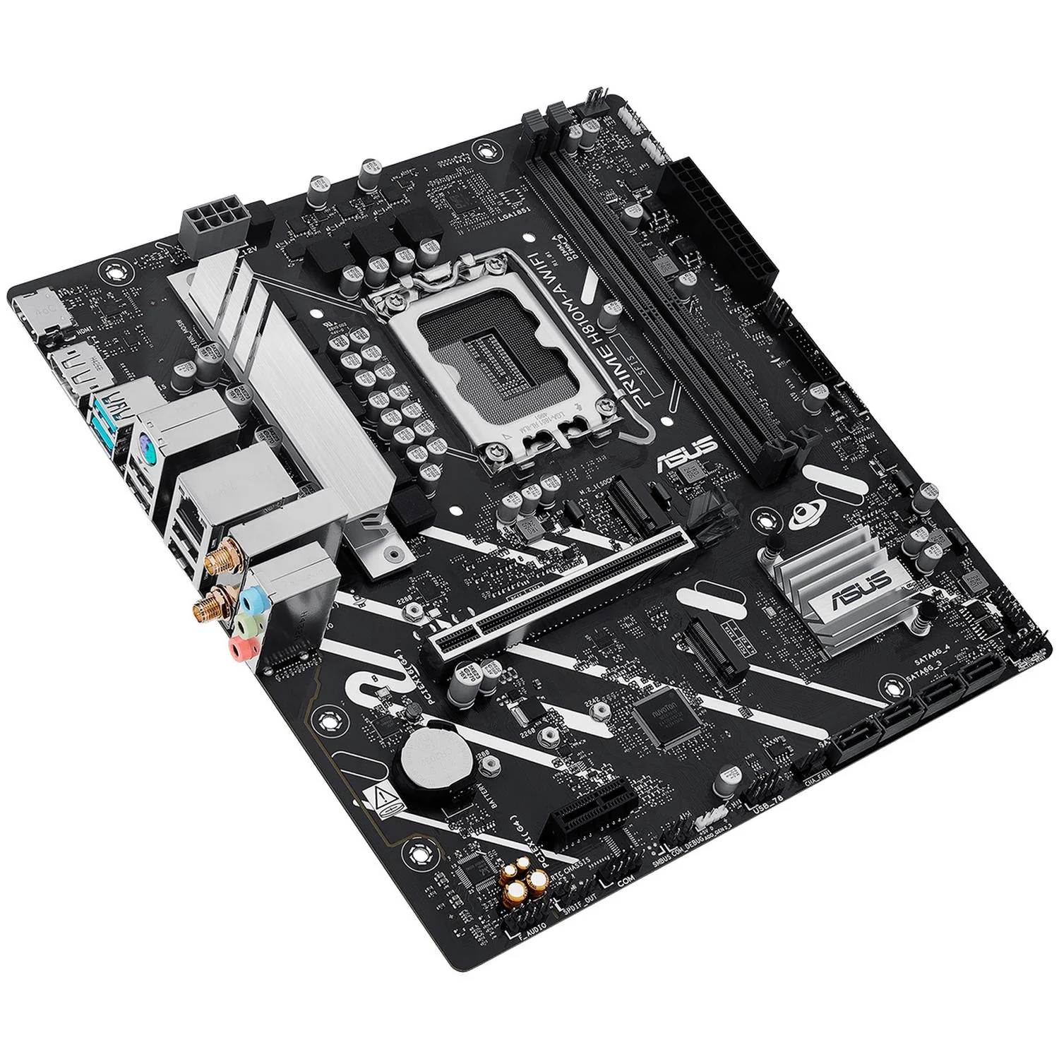 Tarjeta Madre ASUS PRIME H810M-A WIFI LGA 1851 2x DDR5 2x M.2 PCIe 4.0 USB-C WIFI 6E BT 5.3 Micro AT - Image 4