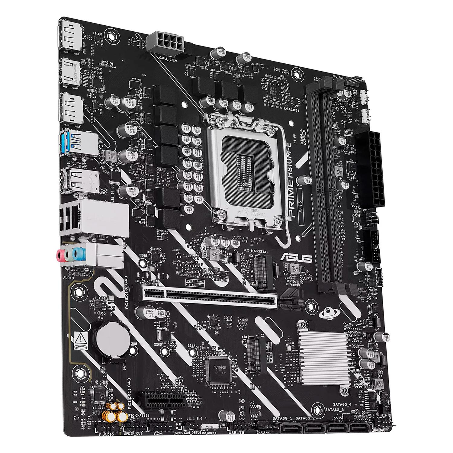 Tarjeta Madre ASUS PRIME H810M-E LGA 1851 2x DDR5 2x M.2 PCIe 4.0 Micro ATX - Image 3