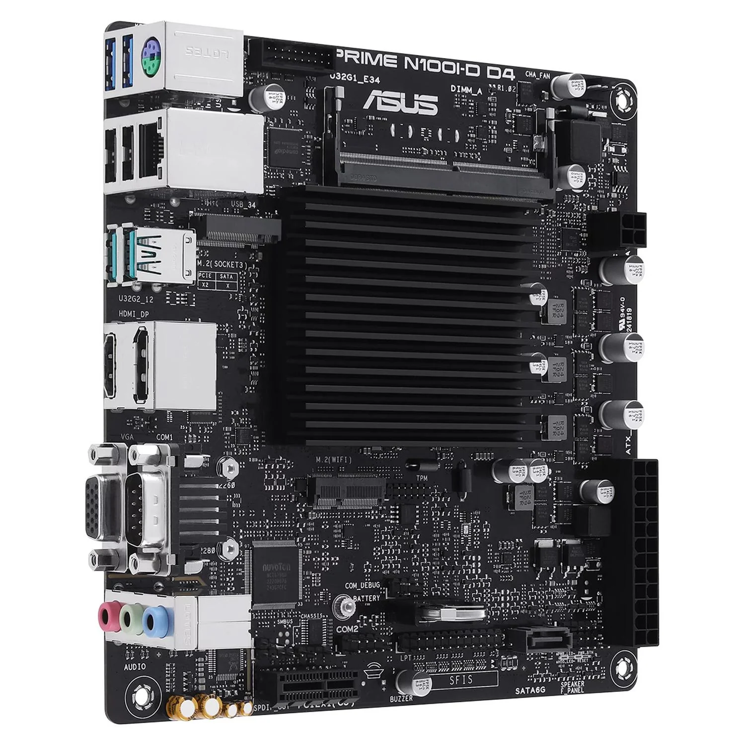 Tarjeta Madre ASUS PRIME N100I-D D4 Core 1x DDR4 SO-DIMM PCIe 3.0 Mini ITX - Image 3