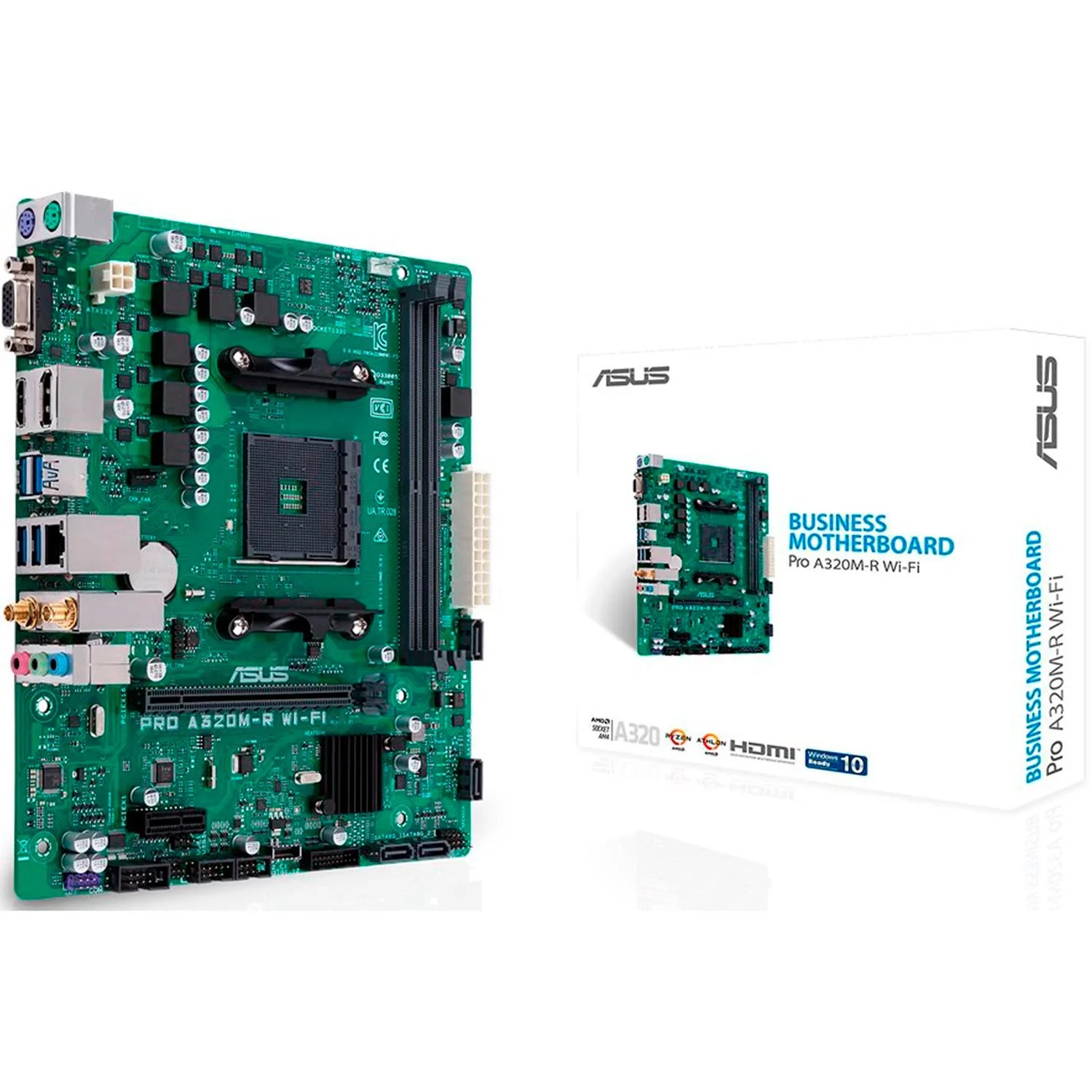 Tarjeta Madre ASUS PRO A320M-R WI-FI AM4 DDR4 Micro ATX - RM