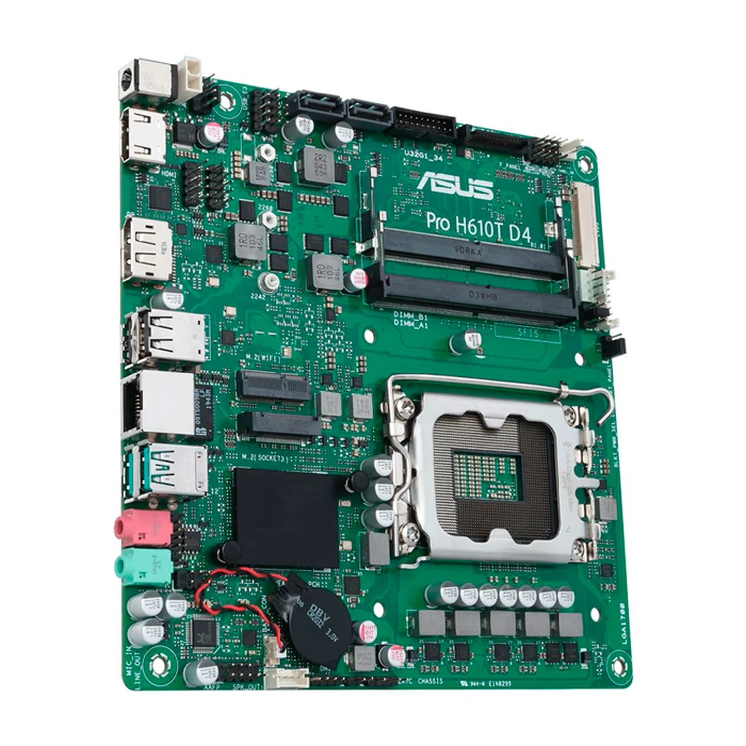 Tarjeta Madre ASUS PRO H610T D4-CSM Intel LGA1700 DDR4 Mini ITX - Image 5