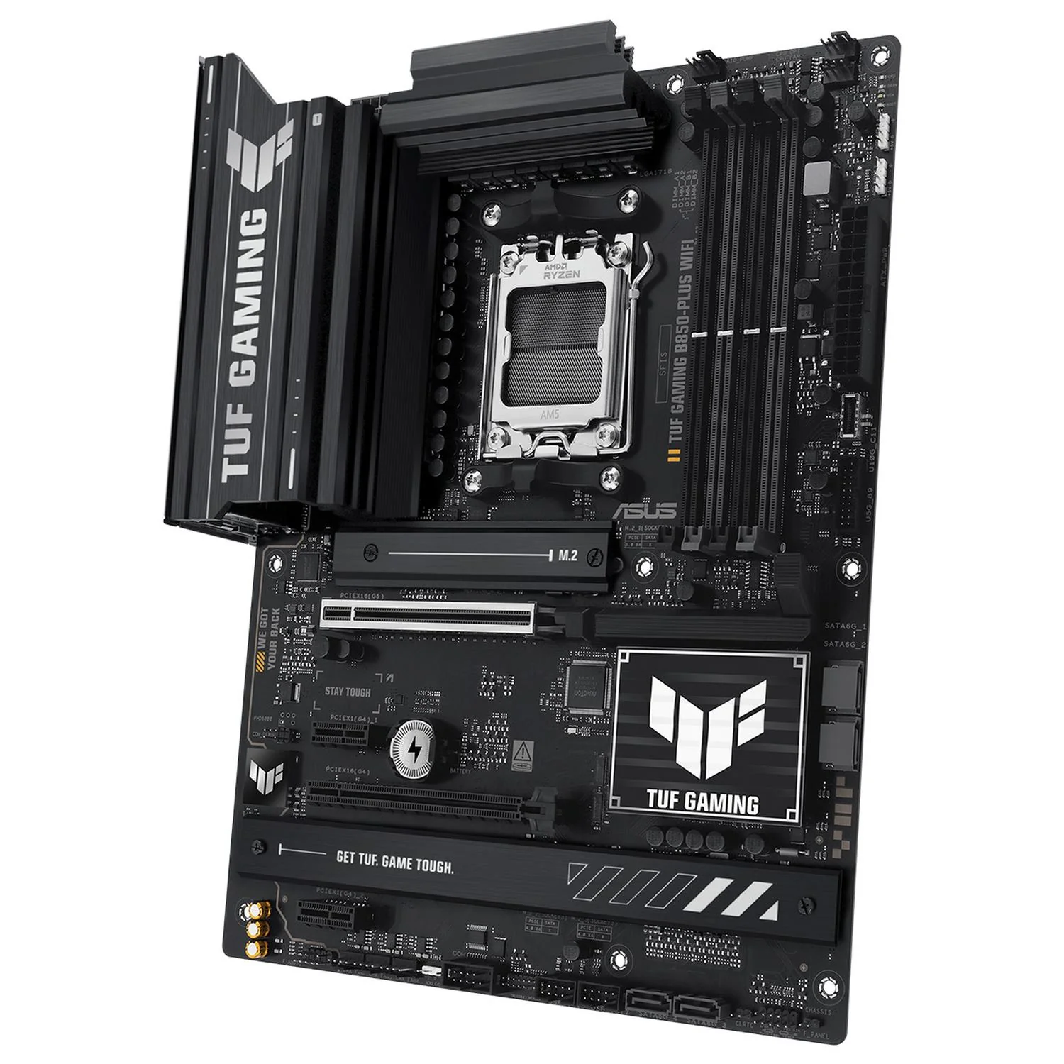 Tarjeta Madre ASUS TUF GAMING B850-PLUS WIFI AM5 4x DDR5 3x M.2 PCIe 5.0 USB-C WIFI 7 BT 5.4 ATX - Image 4
