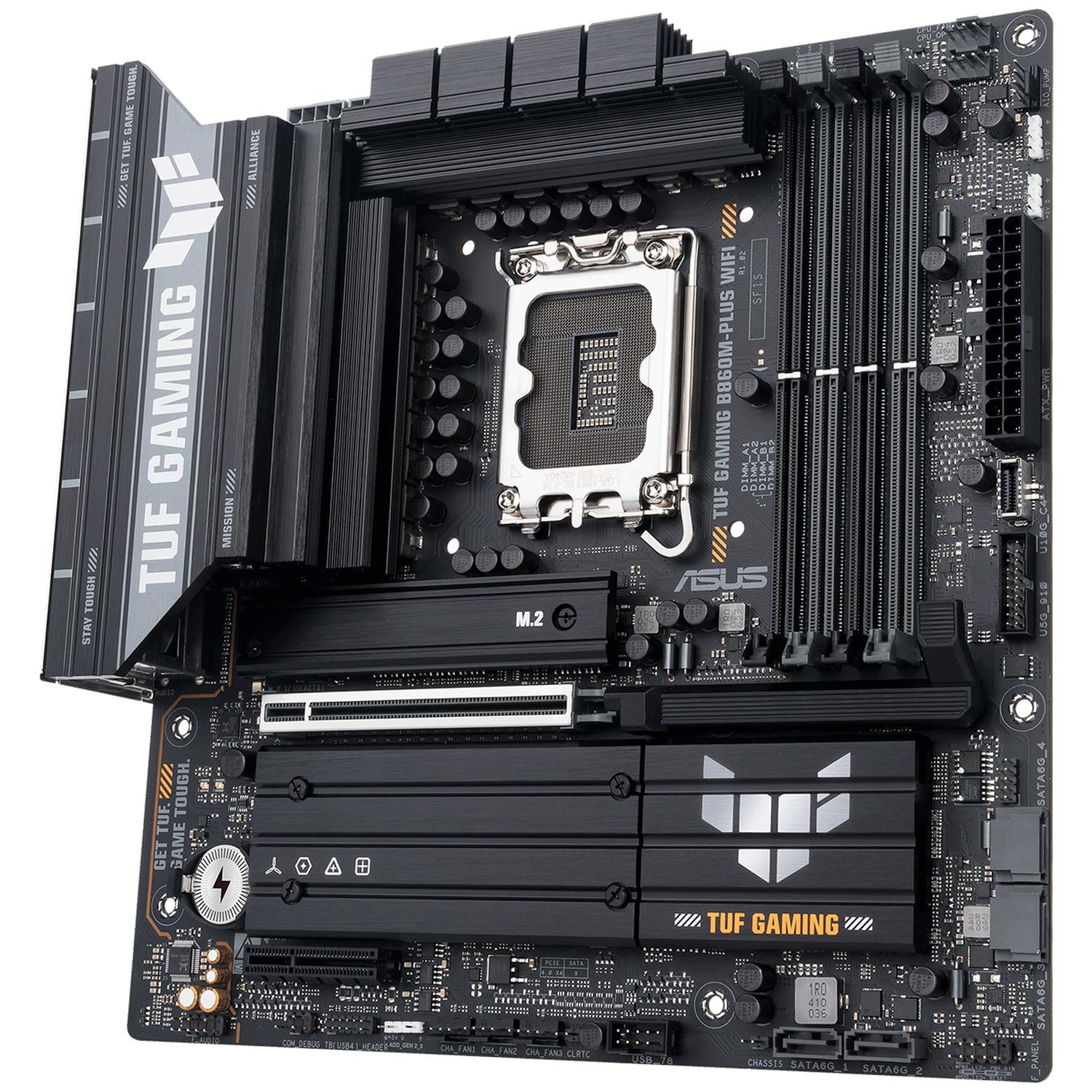 Tarjeta Madre ASUS TUF GAMING B860M-PLUS WIFI LGA1851 4x DDR5 3x M.2 PCIe 5.0 USB-C WIFI 7 BT 5.4 Micro ATX - Image 4