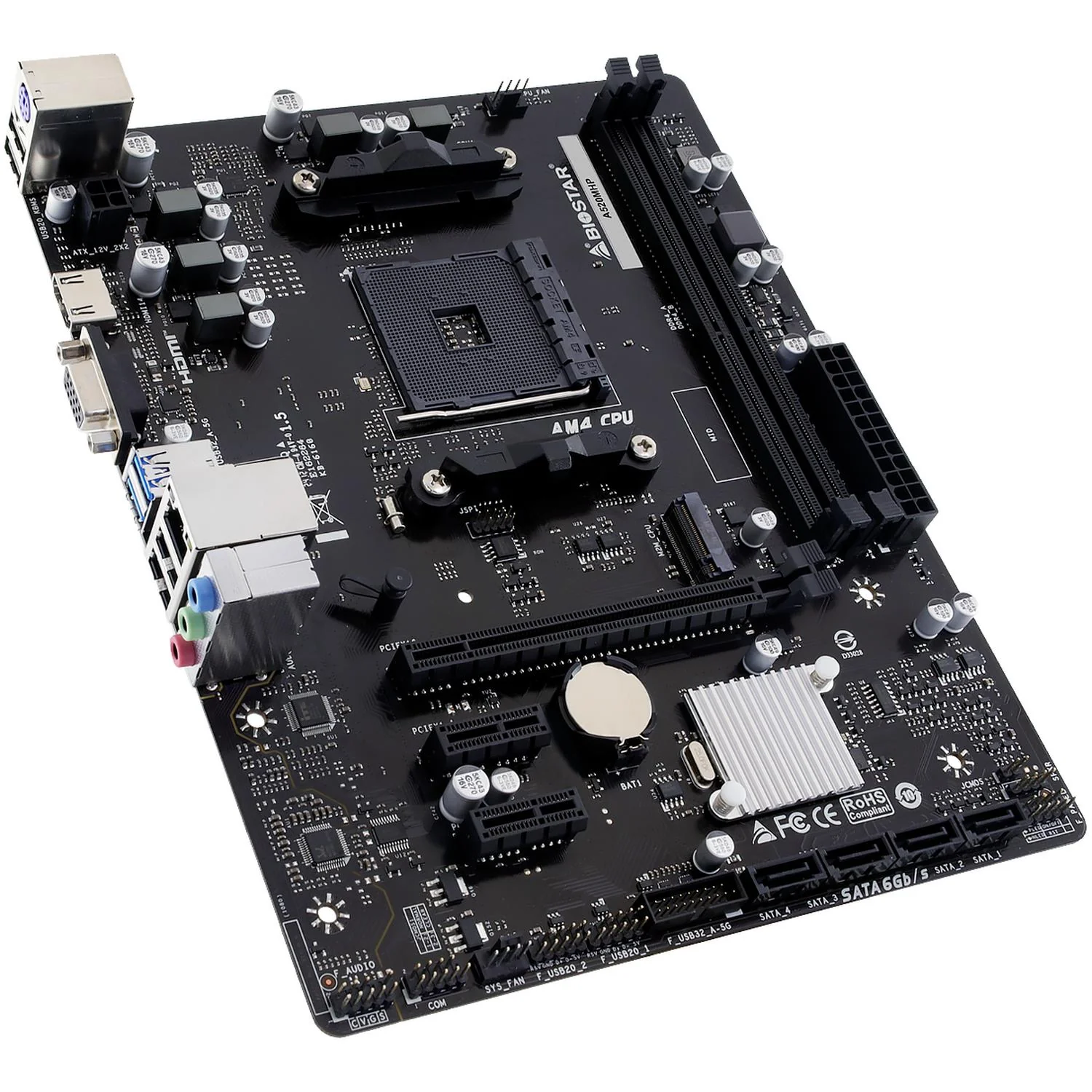 Tarjeta Madre BIOSTAR A520MHP AM4 2x DDR4 1x M.2 PCIe 3.0 Micro ATX - Image 3