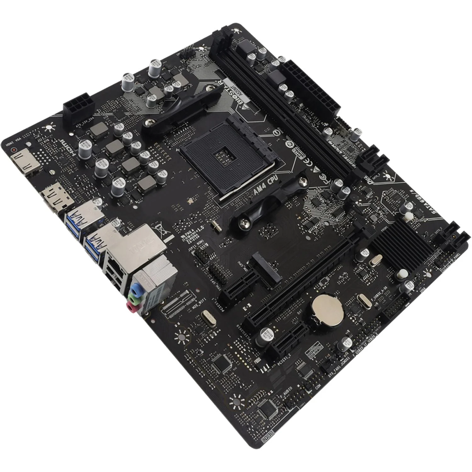 Tarjeta Madre BIOSTAR A520MT AM4 2x DDR4 1x M.2 PCIe 3.0 USB-C Micro ATX - Image 4