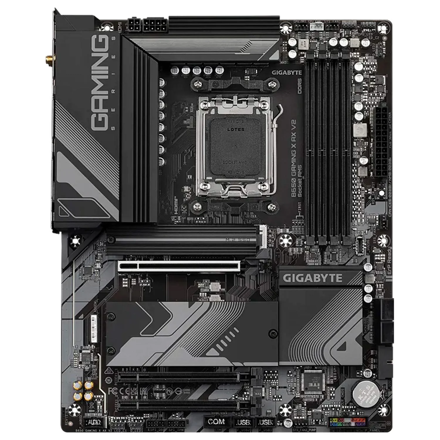 Tarjeta Madre GIGABYTE B650 GAMING X AX V2 AM5 4x DDR5 3x M.2 PCIe 4.0 USB-C WIFI 6 BT 5.3 ATX - Image 2