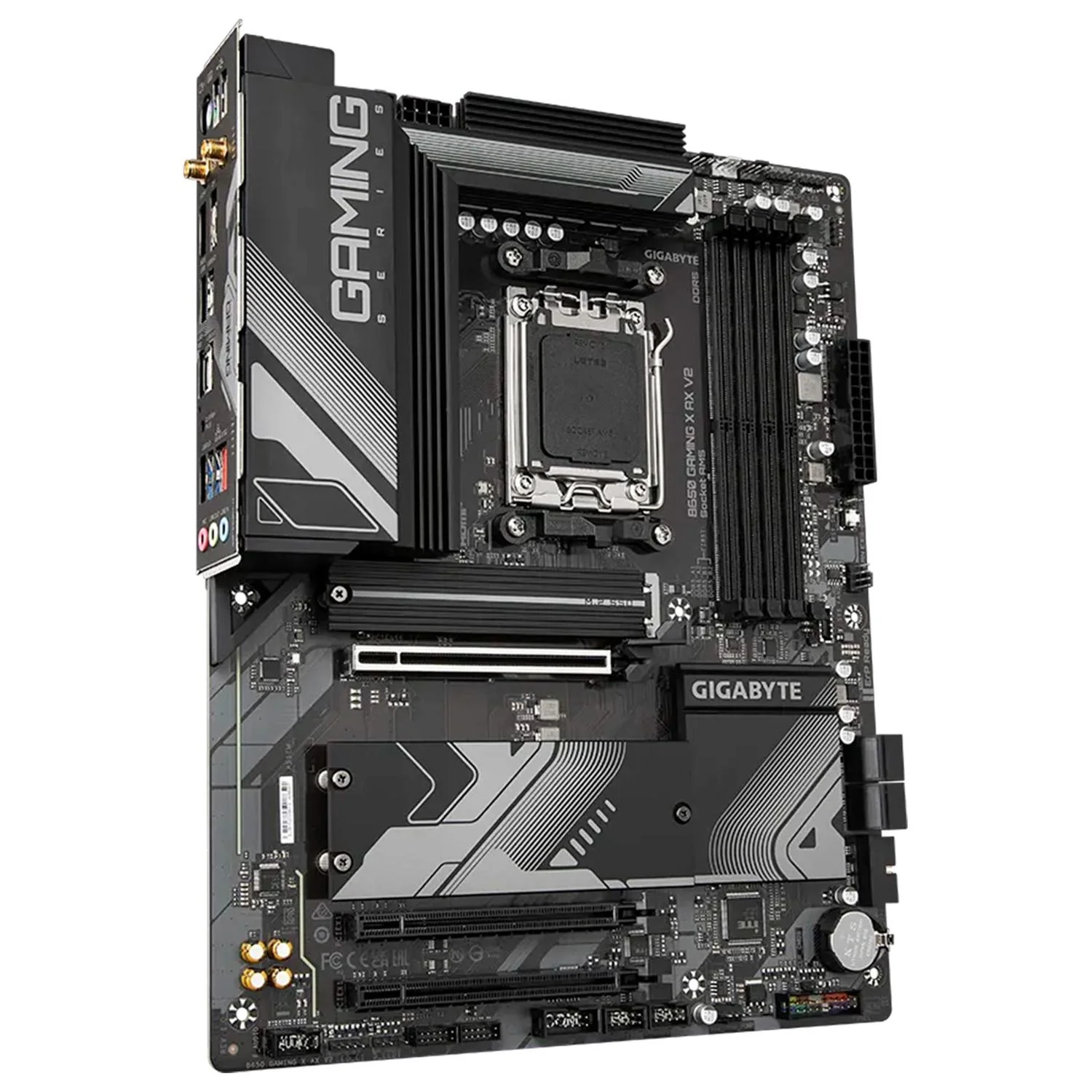 Tarjeta Madre GIGABYTE B650 GAMING X AX V2 AM5 4x DDR5 3x M.2 PCIe 4.0 USB-C WIFI 6 BT 5.3 ATX - Image 3