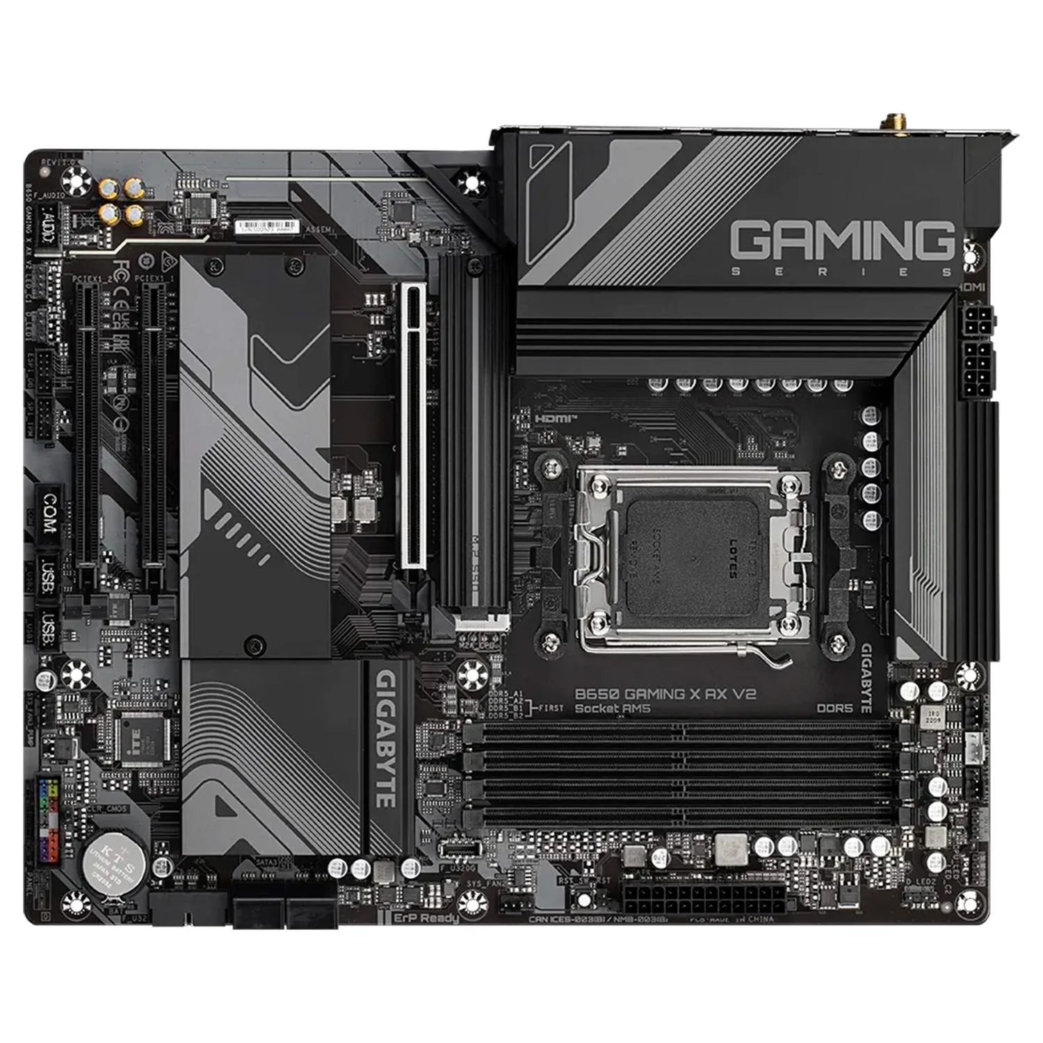 Tarjeta Madre GIGABYTE B650 GAMING X AX V2 AM5 4x DDR5 3x M.2 PCIe 4.0 USB-C WIFI 6 BT 5.3 ATX - Image 4