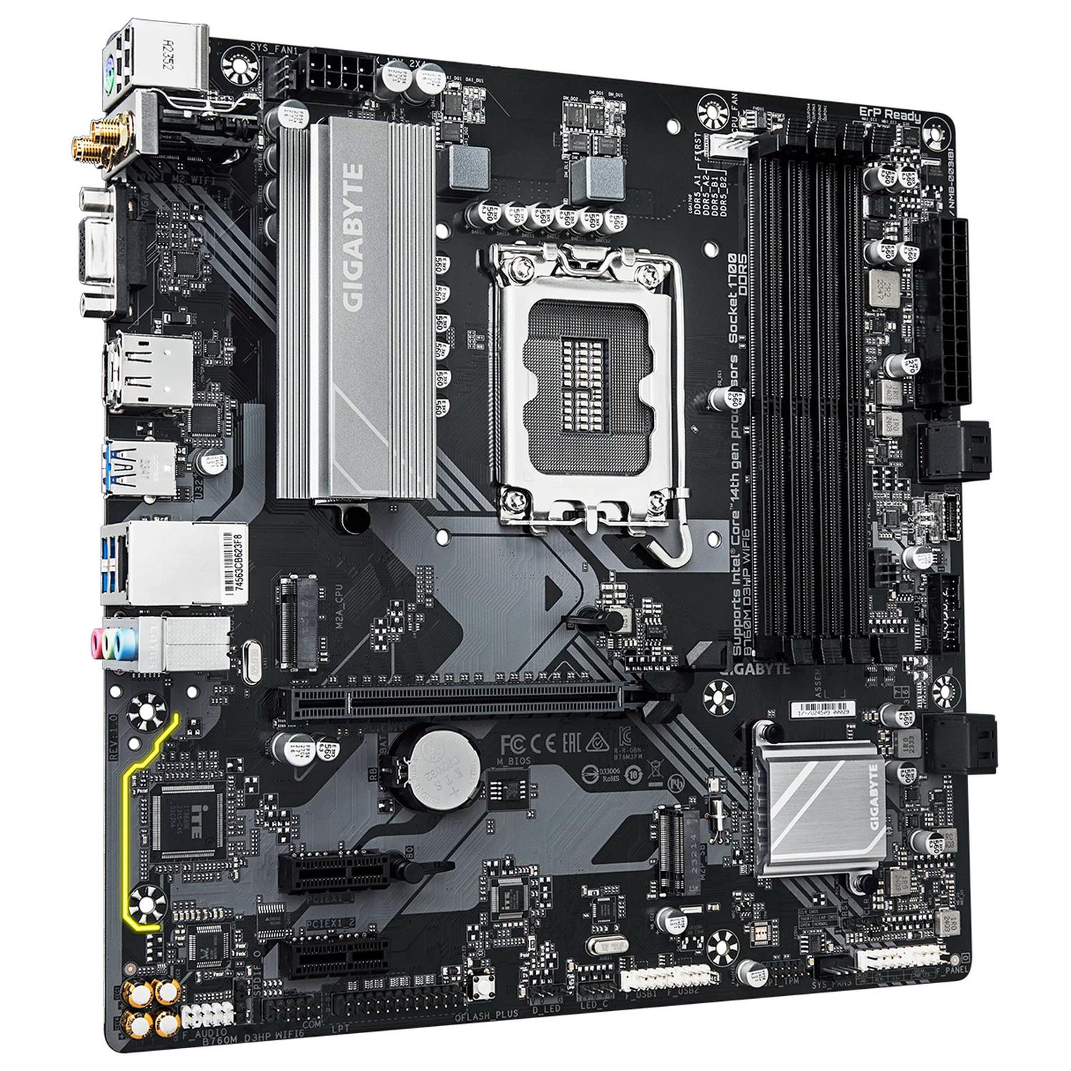 Tarjeta Madre GIGABYTE B760M D3HP WIFI6 LGA 1700 4x DDR5 2x M.2 PCIe 4.0 USB-C WIFI6 BT5.3 Micro ATX - Image 3