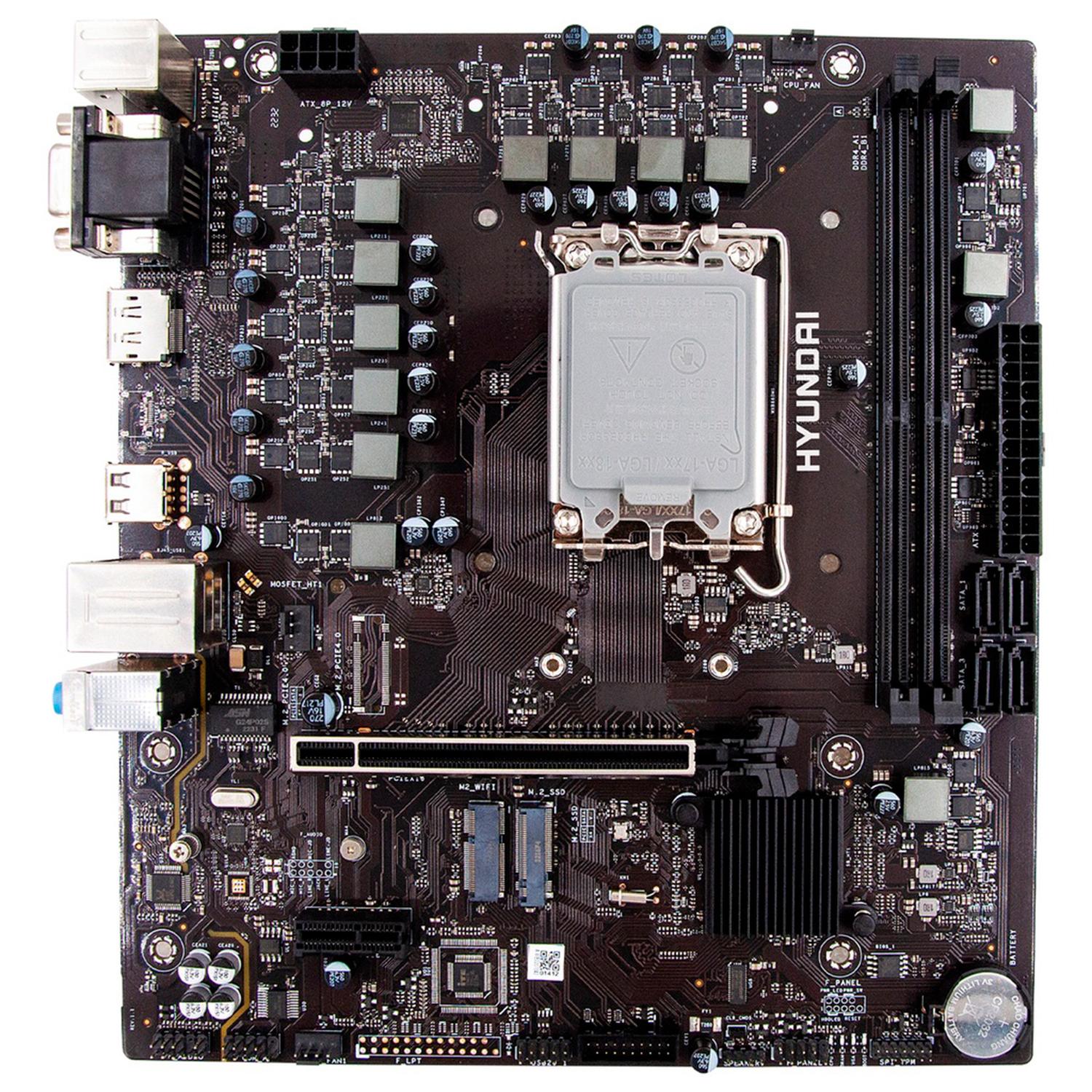 Tarjeta Madre HYUNDAI H610A Pro Series LGA 1700 2x DDR4 2x M.2 PCIe 4.0 Micro ATX
