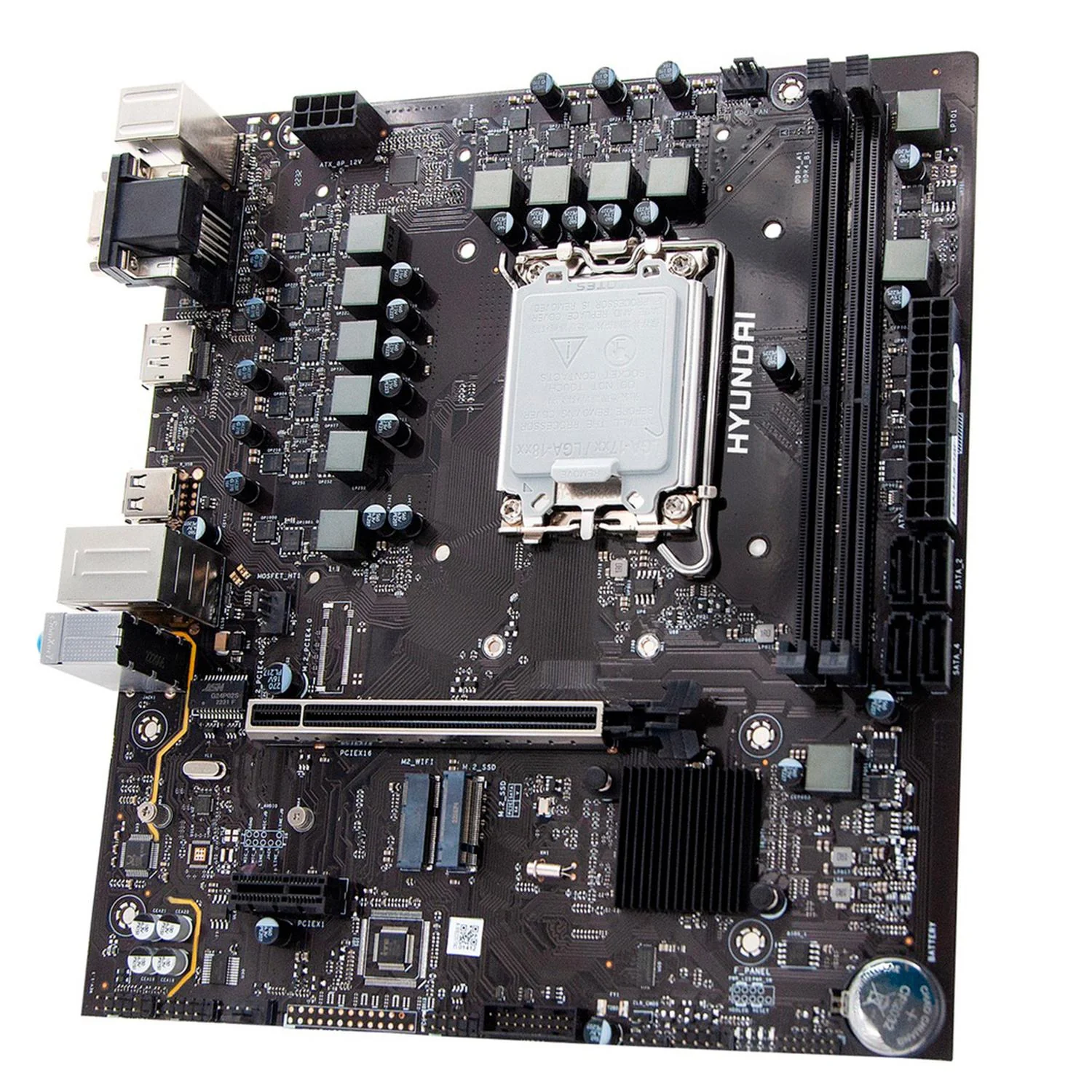 Tarjeta Madre HYUNDAI H610A Pro Series LGA 1700 2x DDR4 2x M.2 PCIe 4.0 Micro ATX - Image 3