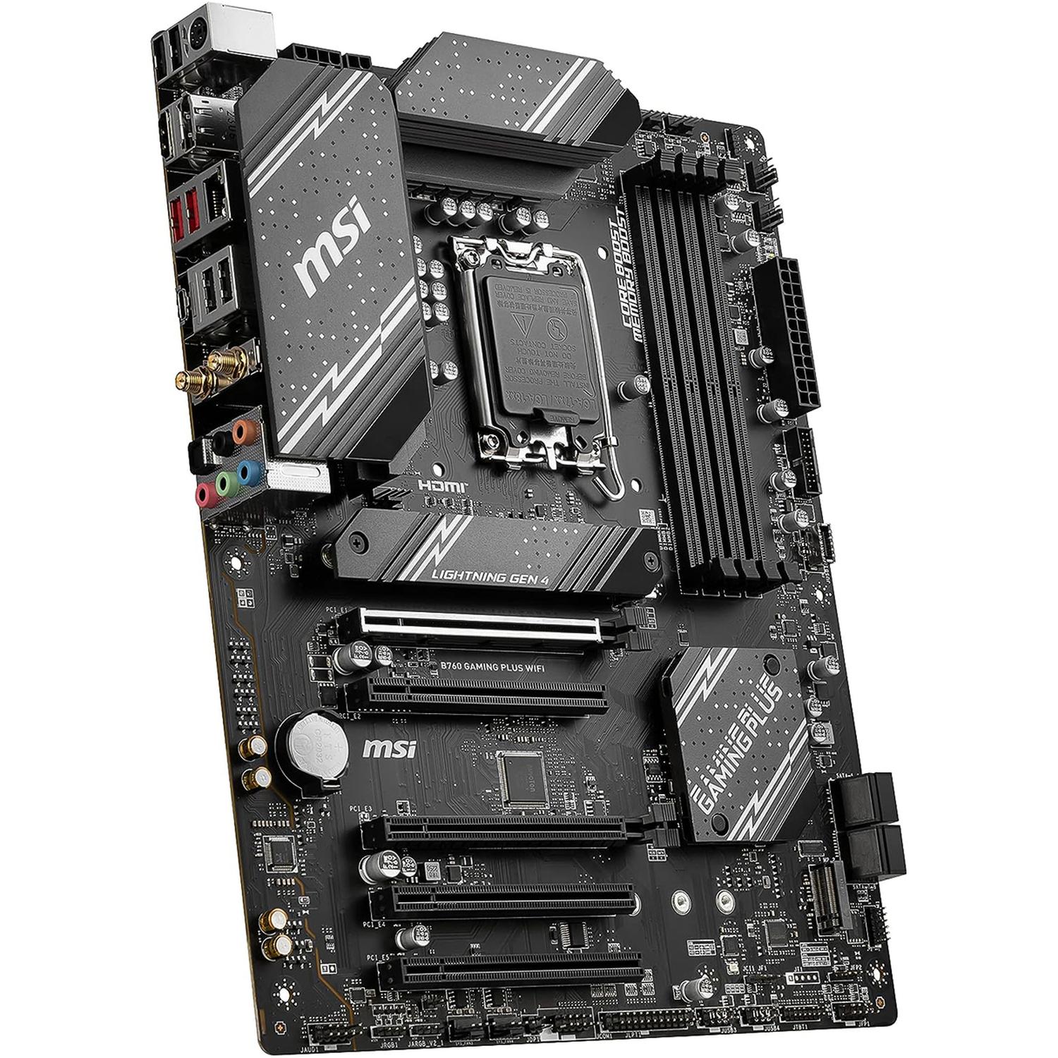 Tarjeta Madre MSI B760 GAMING PLUS WIFI LGA1700 4x DDR5 2x M.2 PCIe 4.0 USB-C WIFI 6E BT 5.3 ATX - Image 2