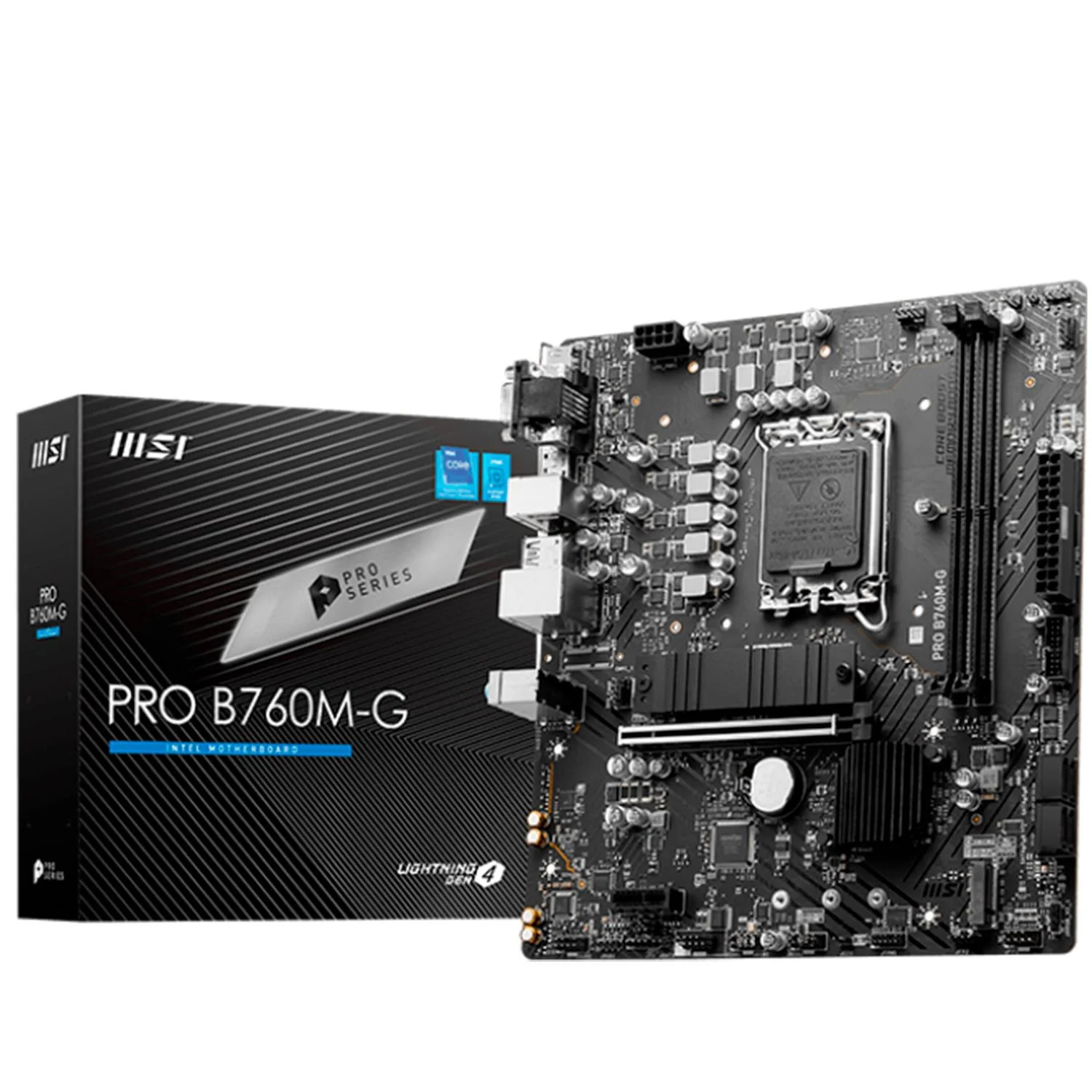 Tarjeta Madre MSI PRO B760M-G LGA 1700 2x DDR5 2x M.2 PCIe 4.0 Micro ATX