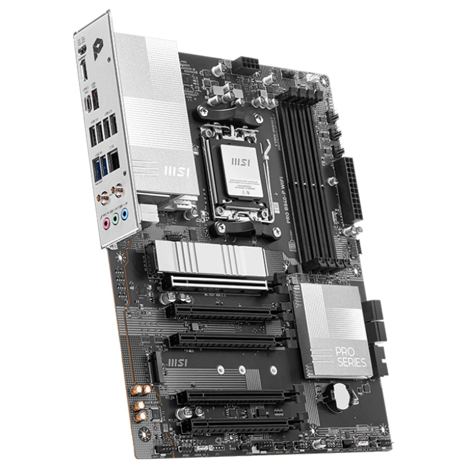 Tarjeta Madre MSI PRO B840-P WIFI AM5 4x DDR5 2x M.2 PCIe 4.0 USB-C WIFI 7 BT 5.4 ATX - Image 3