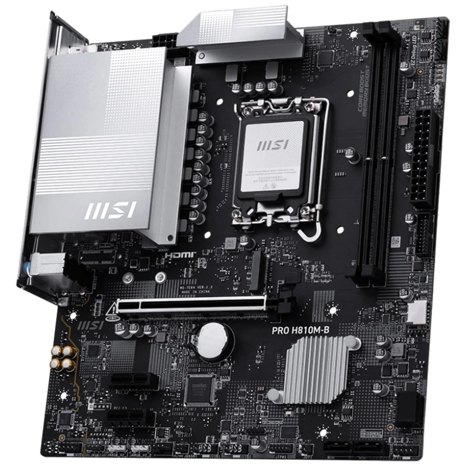 Tarjeta Madre MSI PRO H810M-B LGA 1851 2x DDR5 1x M.2 PCIe 5.0 USB-C Micro ATX - Image 5
