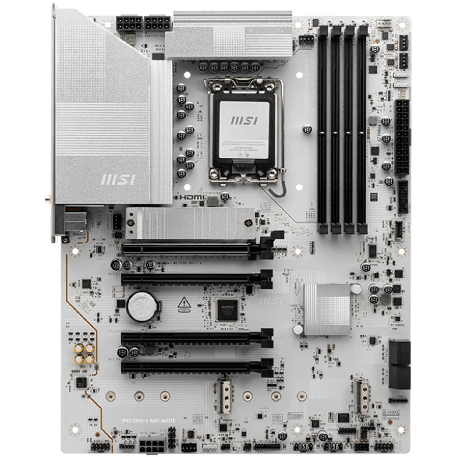 Tarjeta Madre MSI PRO Z890-S WIFI WHITE LGA 1851 4x DDR5 3x M.2 PCIe 5.0 USB-C WIFI 7 BT 5.4 ATX - Image 2