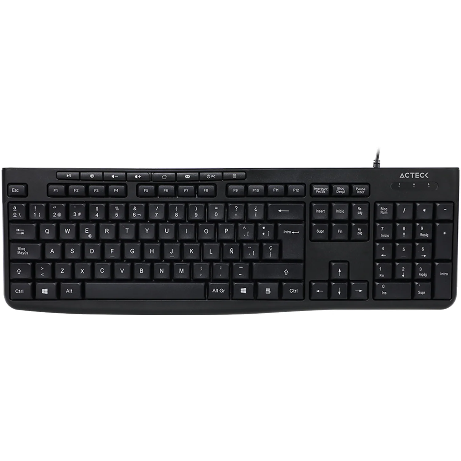 Teclado ACTECK INSPIRE PRIME TA222 Membrana Negro AC-940146
