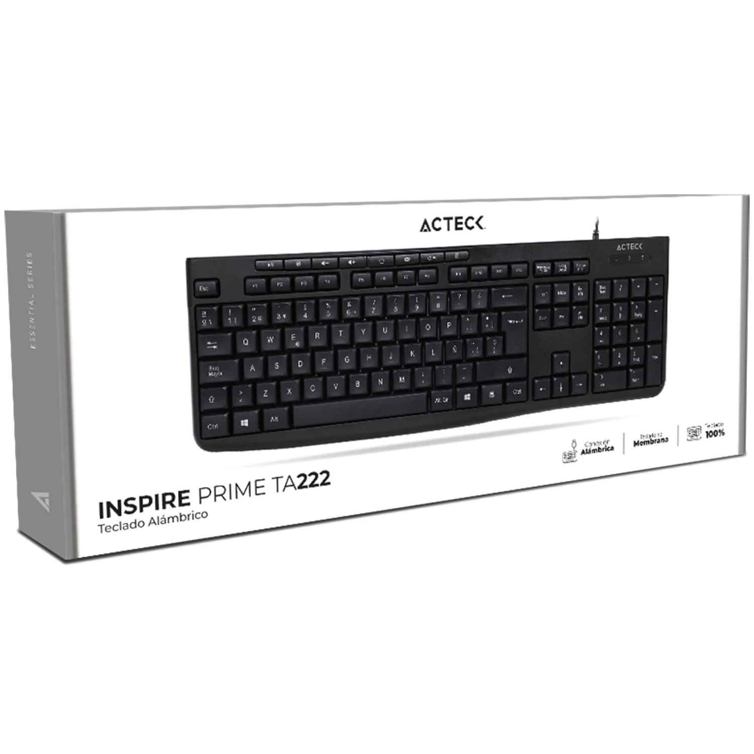 Teclado ACTECK INSPIRE PRIME TA222 Membrana Negro AC-940146 - Image 6