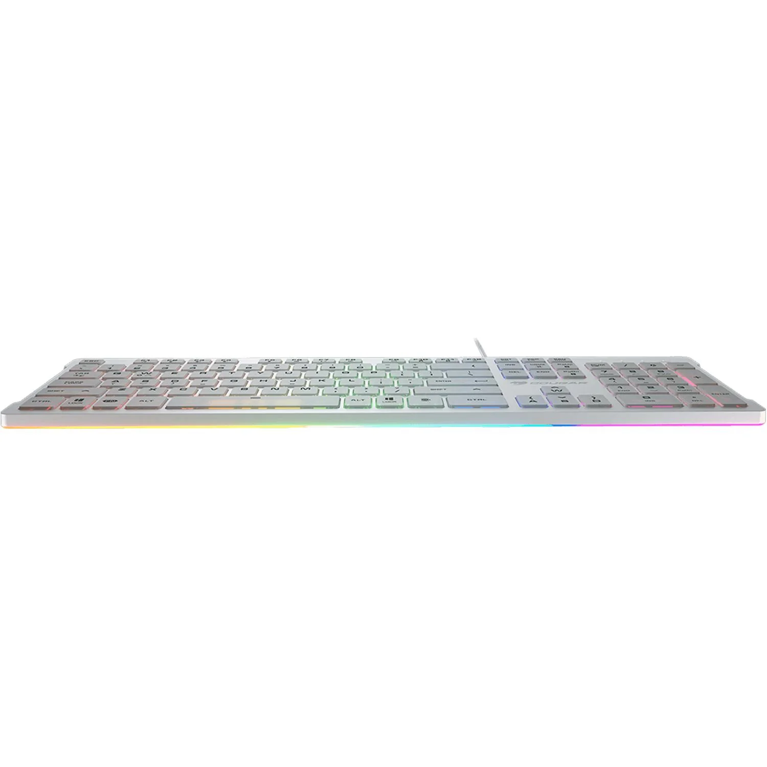 Teclado Gamer COUGAR VANTAR S RGB Switch de Tijera USB Ingles Blanco 37VSWRNMW.0002 - Image 3