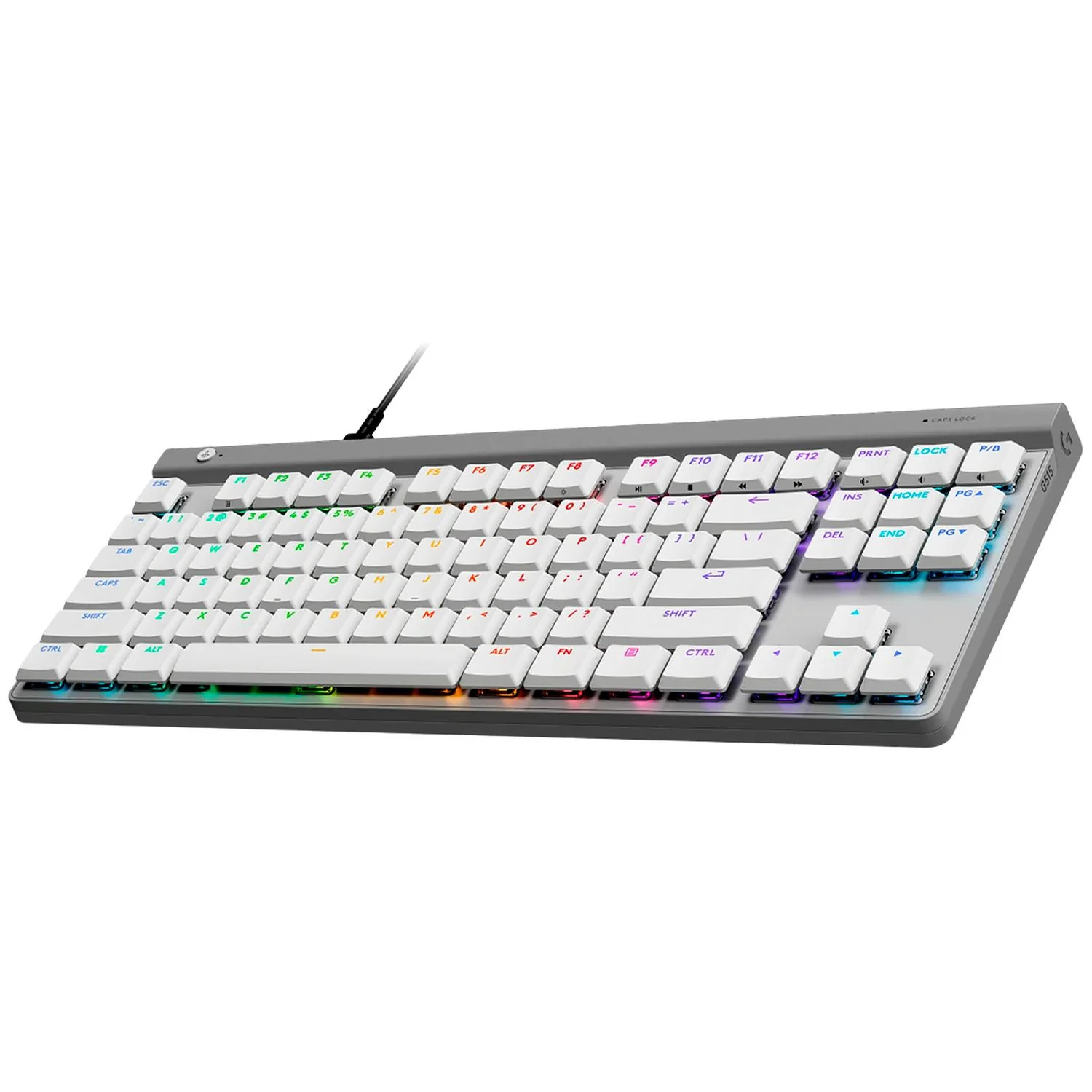 Teclado Gamer LOGITECH G515 TKL Mecanico GL Tactil RGB USB Idioma Ingles Blanco - Image 3