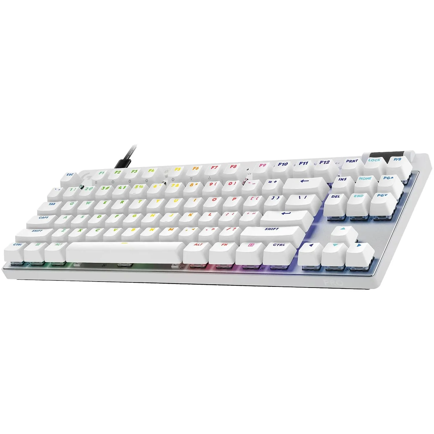 Teclado Gamer LOGITECH X TKL RAPID Switch Magnetico Analogico RGB Bluetooth USB Idioma Ingles Blanco - Image 2