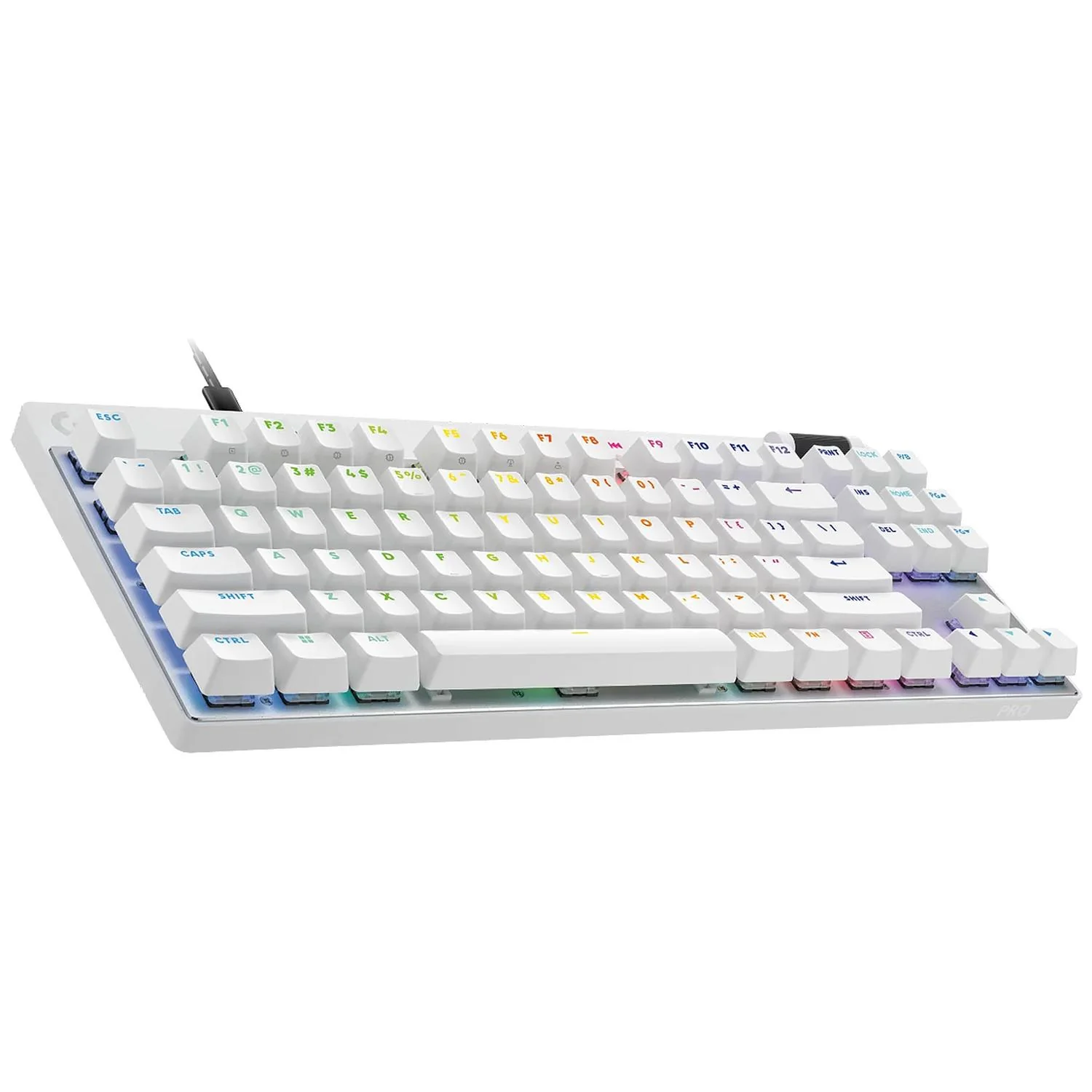 Teclado Gamer LOGITECH X TKL RAPID Switch Magnetico Analogico RGB Bluetooth USB Idioma Ingles Blanco - Image 3