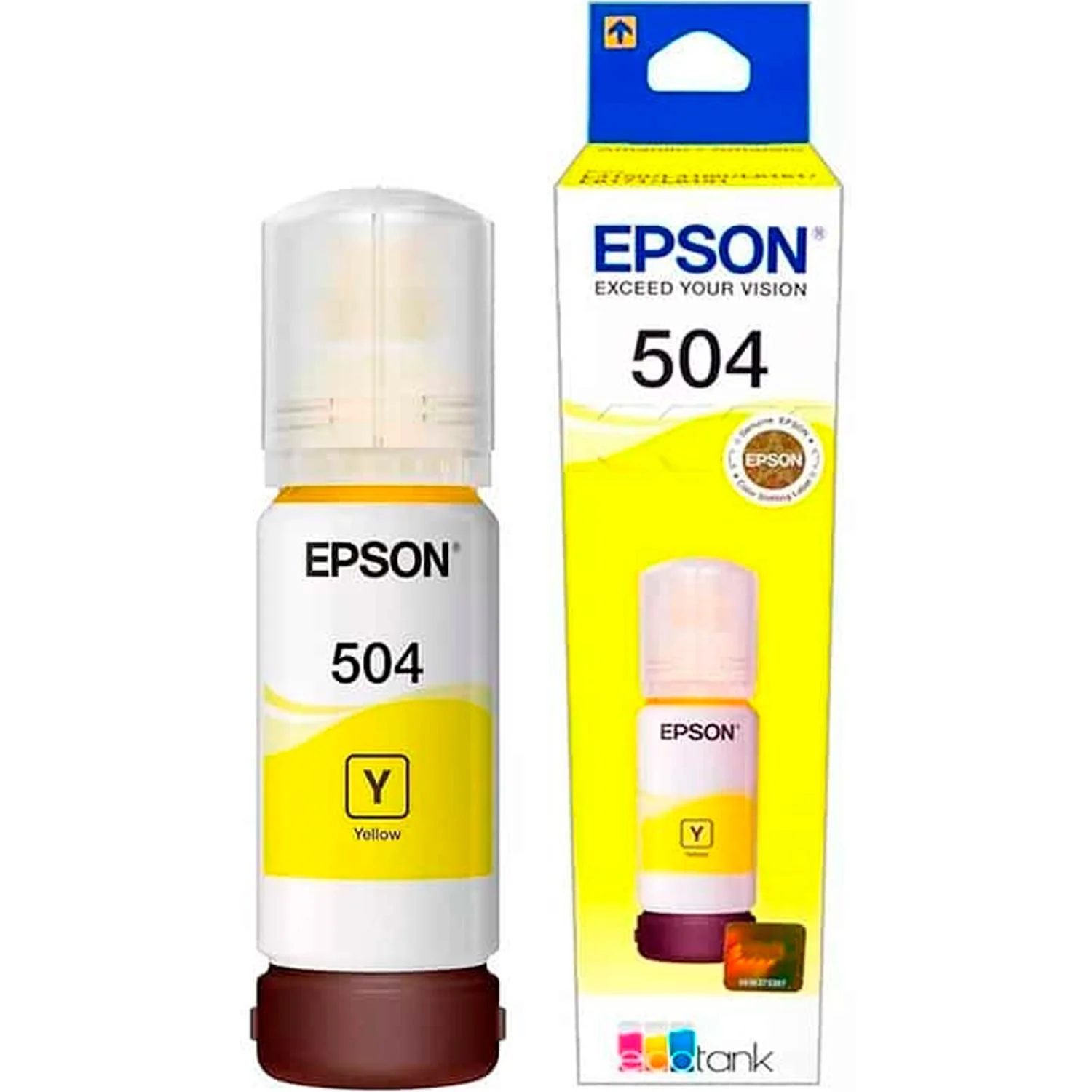 Botella Tinta EPSON T504 L4150 L4160 L6161 L6171 L6191 Amarillo 70ml T504420-AL - Image 4