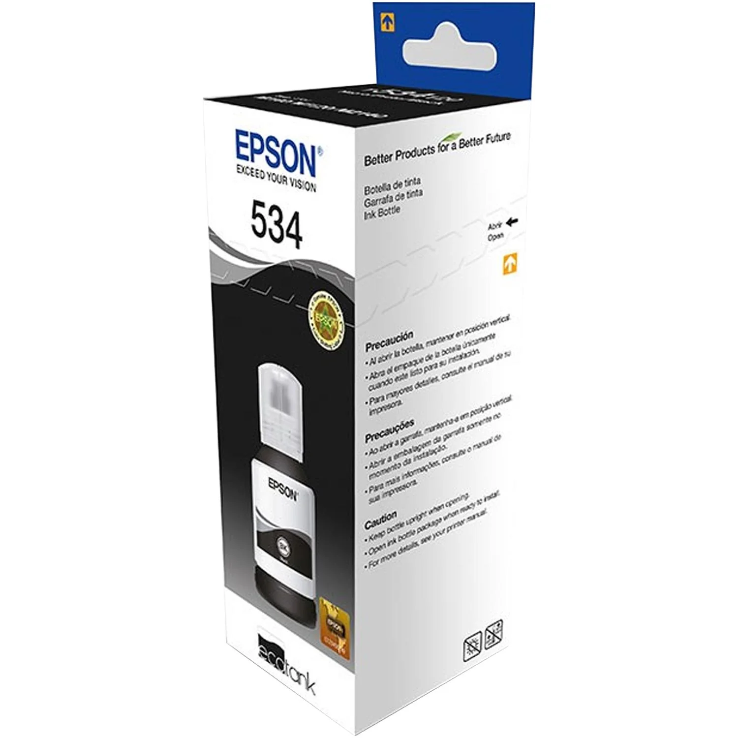 Botella Tinta EPSON T534 M1100 M1120 M2140 M2170 M3180 M3170 M1180 M2120 120ml Negro T534120-AL - Image 4