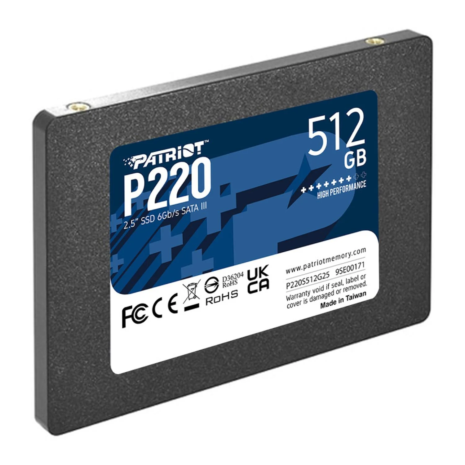 Unidad de Estado Solido SSD 2.5 512GB PATRIOT P220 SATA III 550/500 MB/s P220S512G25 - Image 2