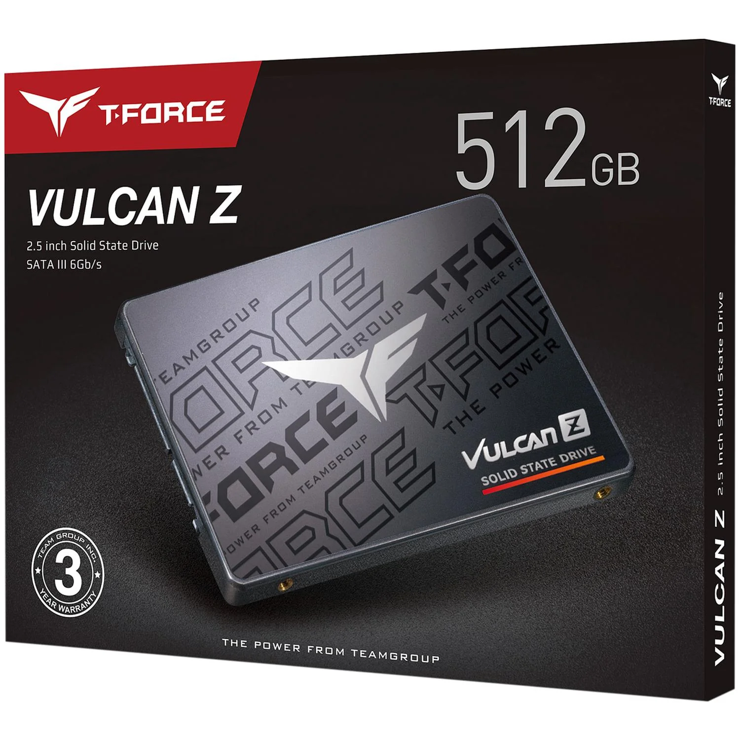 Unidad de Estado Solido SSD 2.5 512GB TEAMGROUP T-FORCE VULCAN Z SATA III 540/470 MB/s T253TZ512G0C1 - Image 6